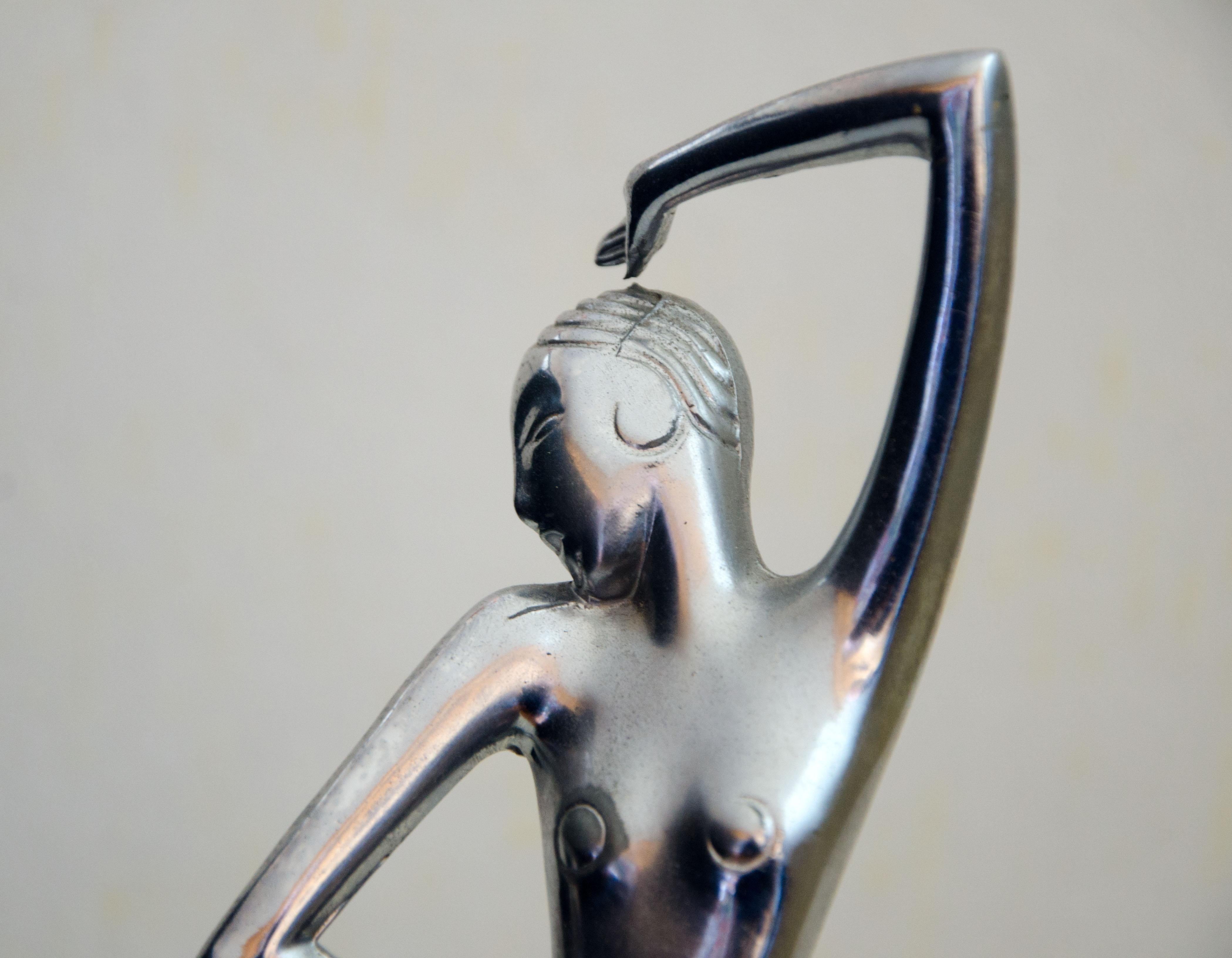 Art Deco Dancing Lady Figurine, Hagenauer Style 5