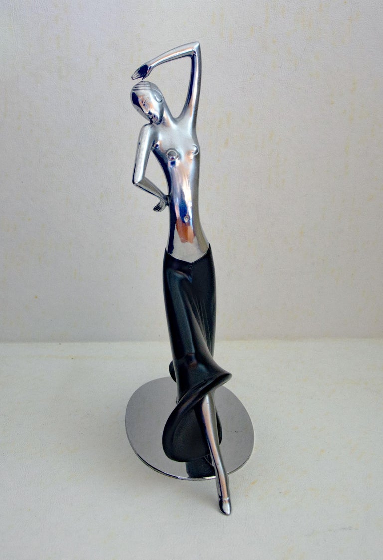 Art Deco Dancing Lady Figurine, Hagenauer Style at 1stDibs