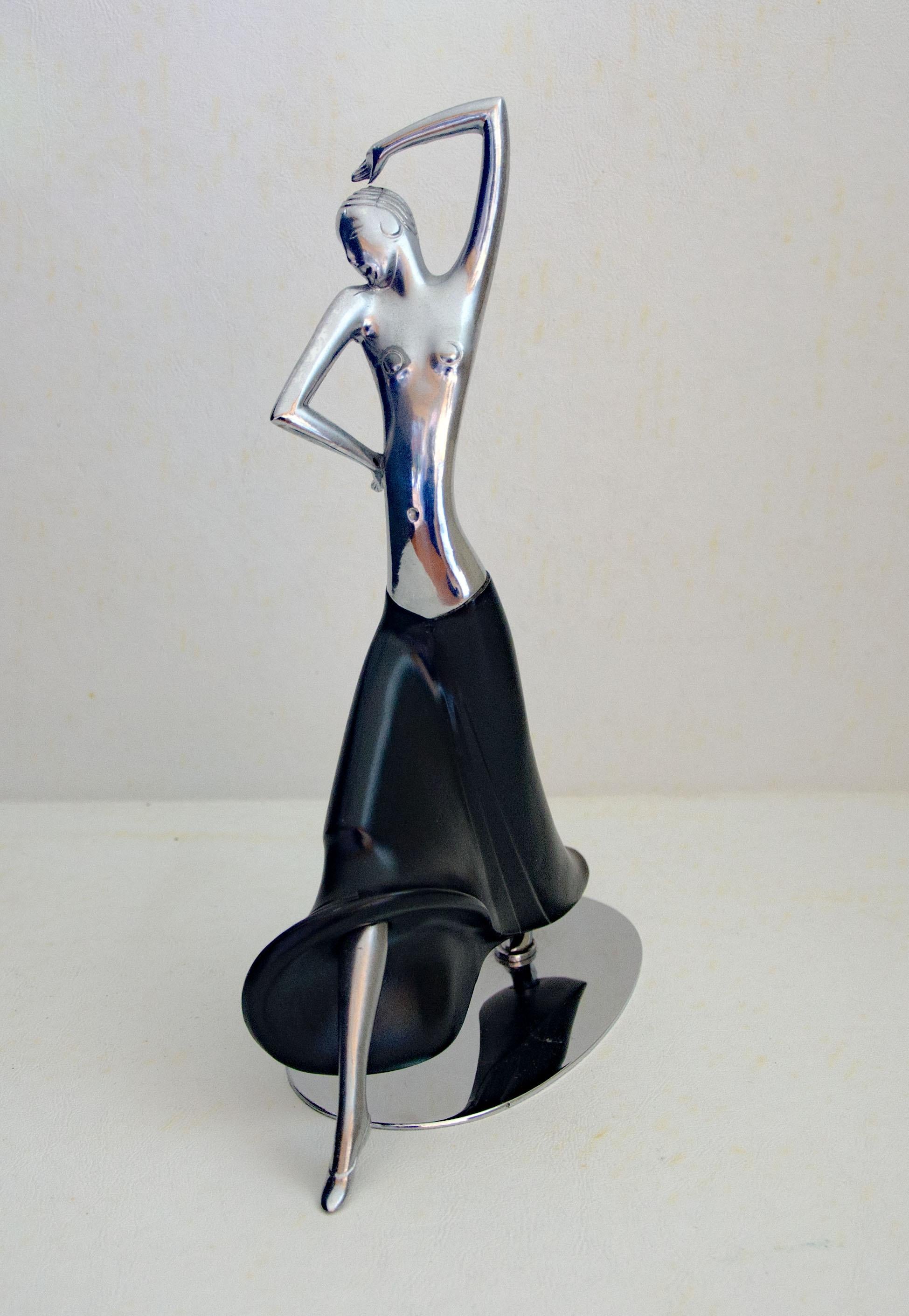 Art Deco Dancing Lady Figurine, Hagenauer Style 2