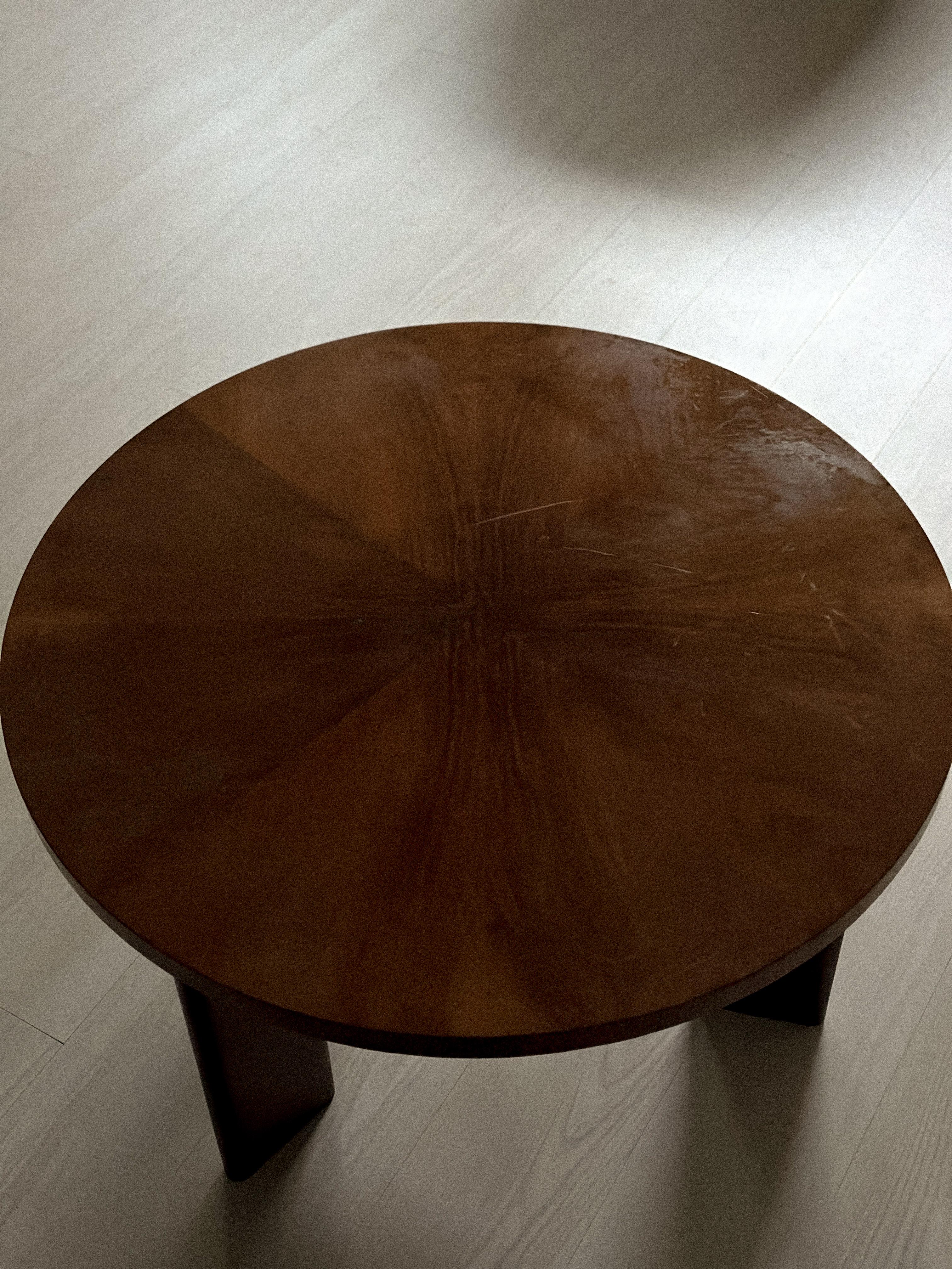 Art Deco, Danish Cabinetmaker Circular Side Table, c. 1930/40s For Sale 1