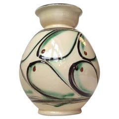 Art Deco Vase aus dänischer Keramik von Herman August Kähler:: 1930er Jahre