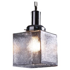 Ciondolo cuboide in vetro colorato Art Déco, anni '60
