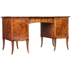 Art Deco Dark Birch Pedestal Birch