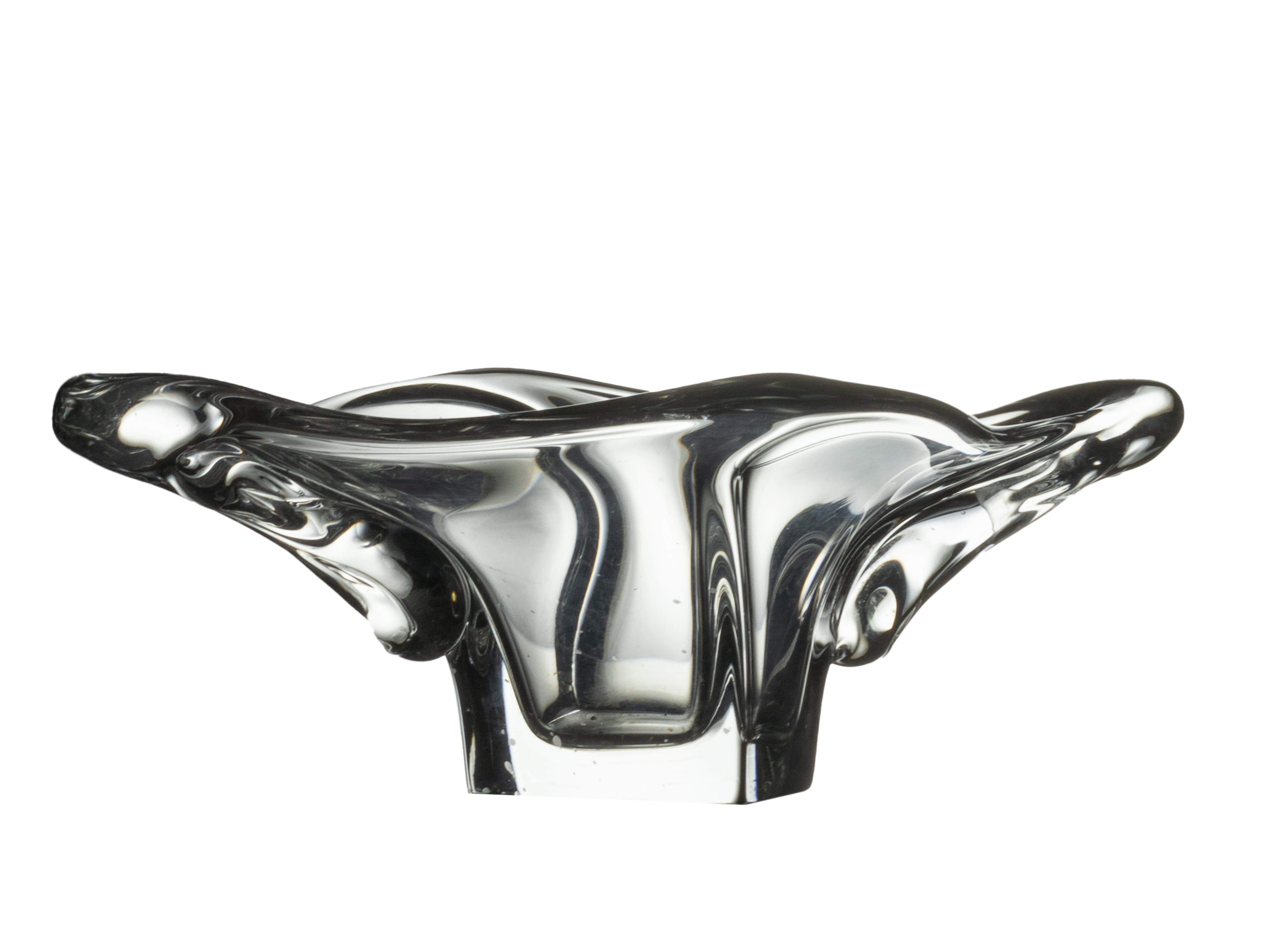 French Art Deco Daum Crystal Centerpiece, 20h Century For Sale