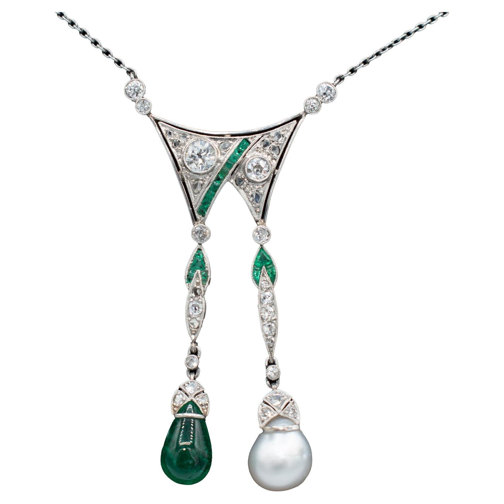 Collier Art Déco "Day & Night" (jour et nuit) en vente