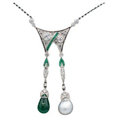 Collier Art Déco "Day & Night" (jour et nuit)