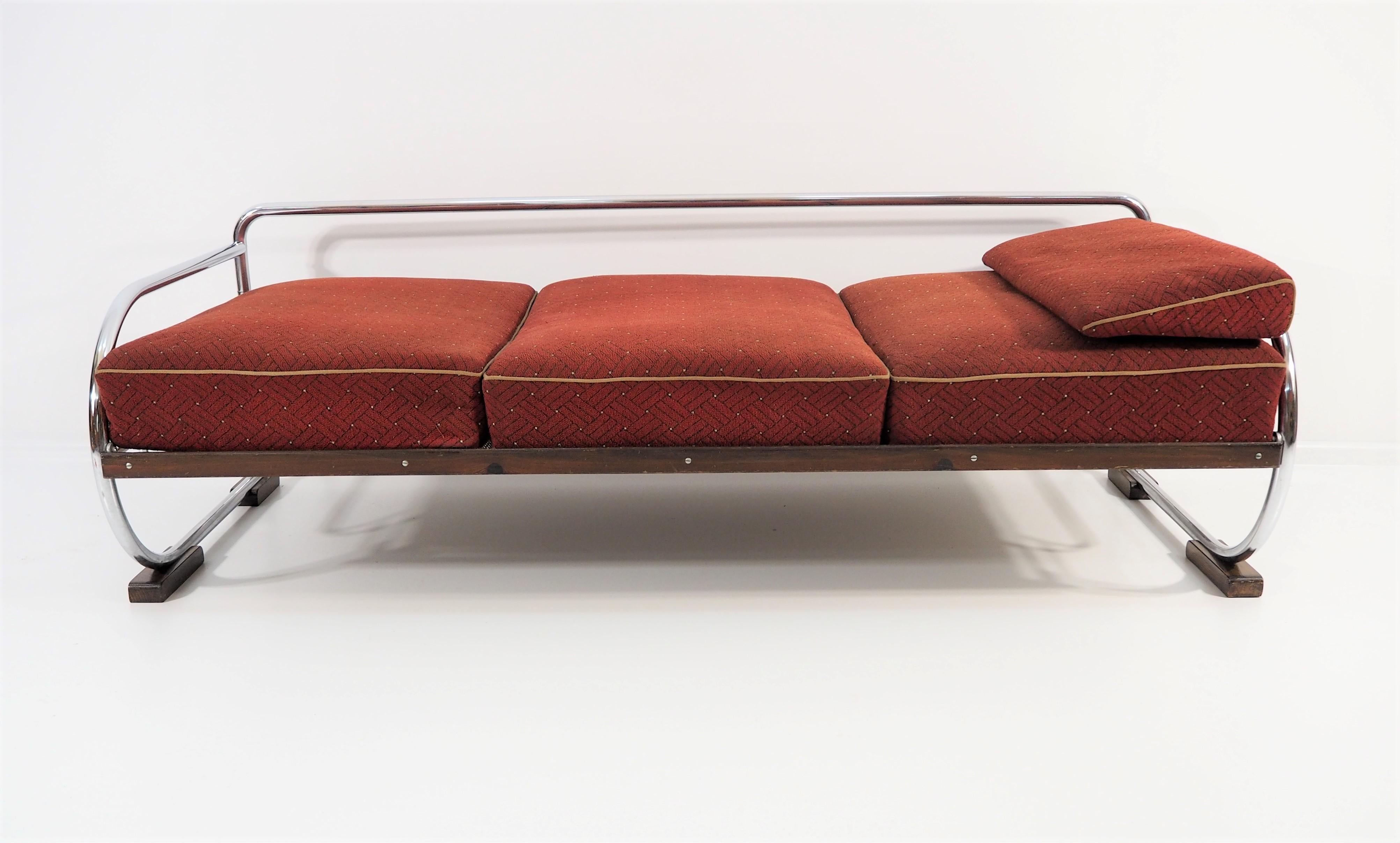 Mid-20th Century Art Deco Daybed from Hynek Gottwald, circa 1930s