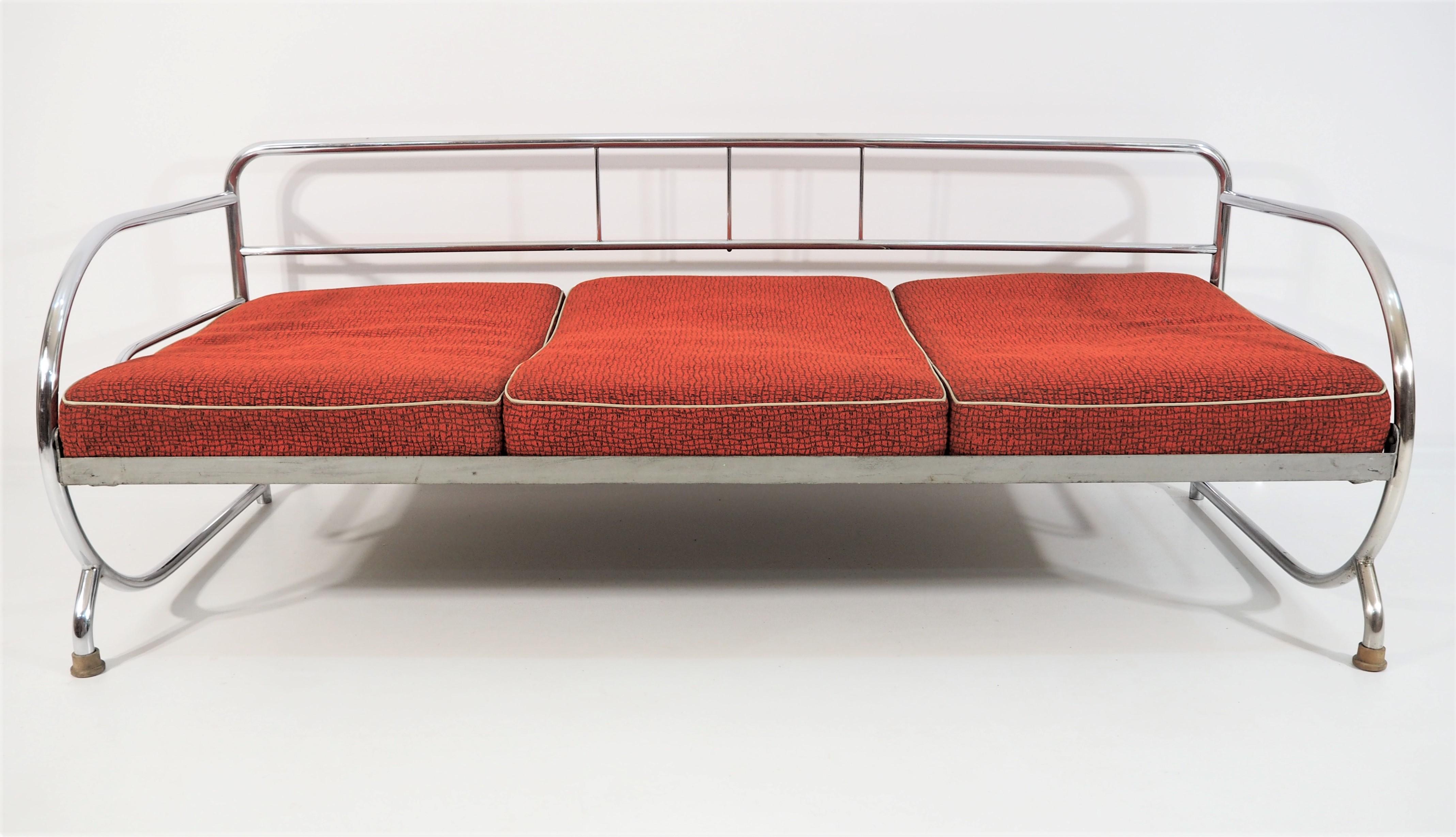 Letto da giorno Art Deco di Hynek Gottwald, anni '30 circa in vendita 3