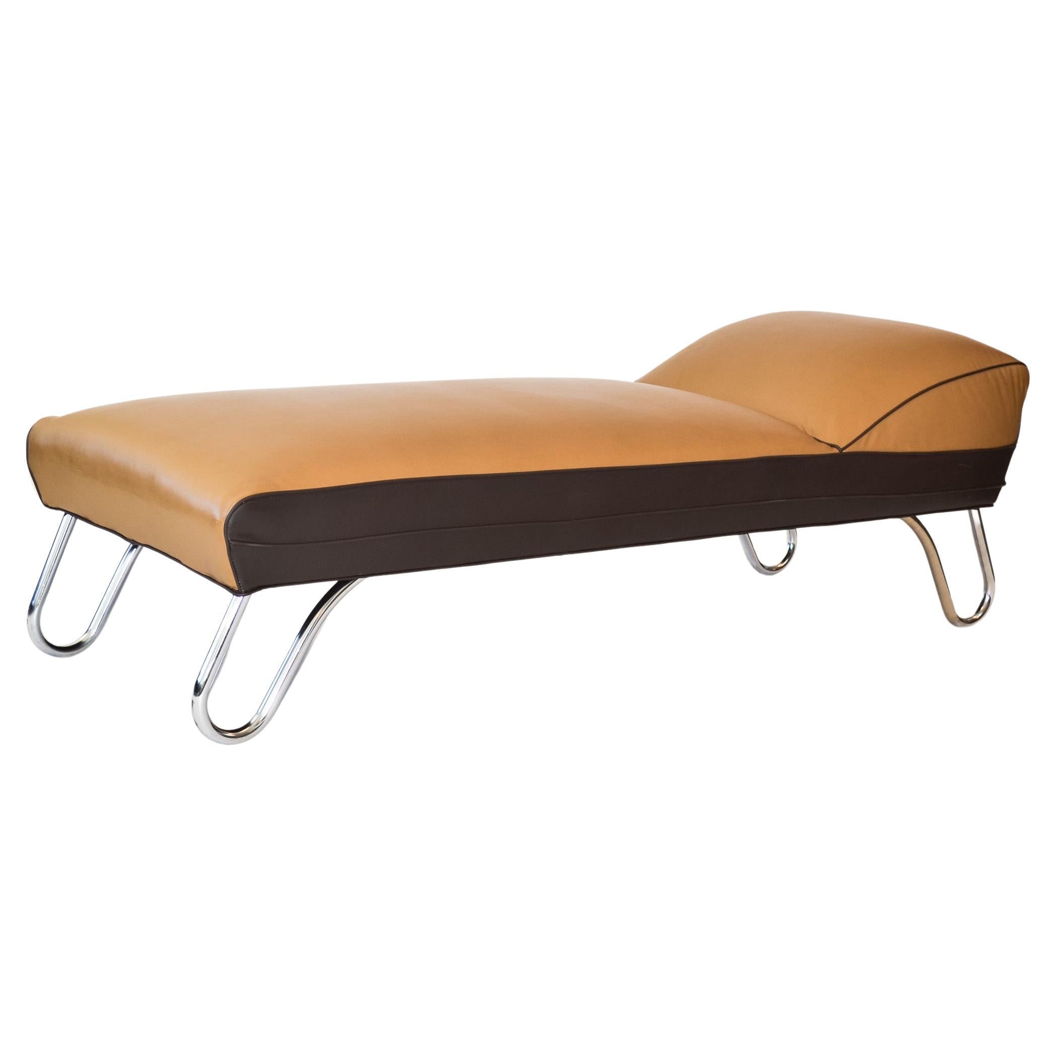 Art Deco Daybed, KEM Weber for Lloyd, 1930s Streamline Industrial Design For Sale