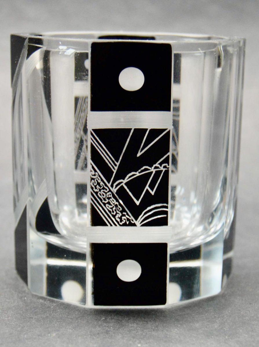 Art Deco Decanter and Whiskey Set Czechoslovakia Karl Palda For Sale 3