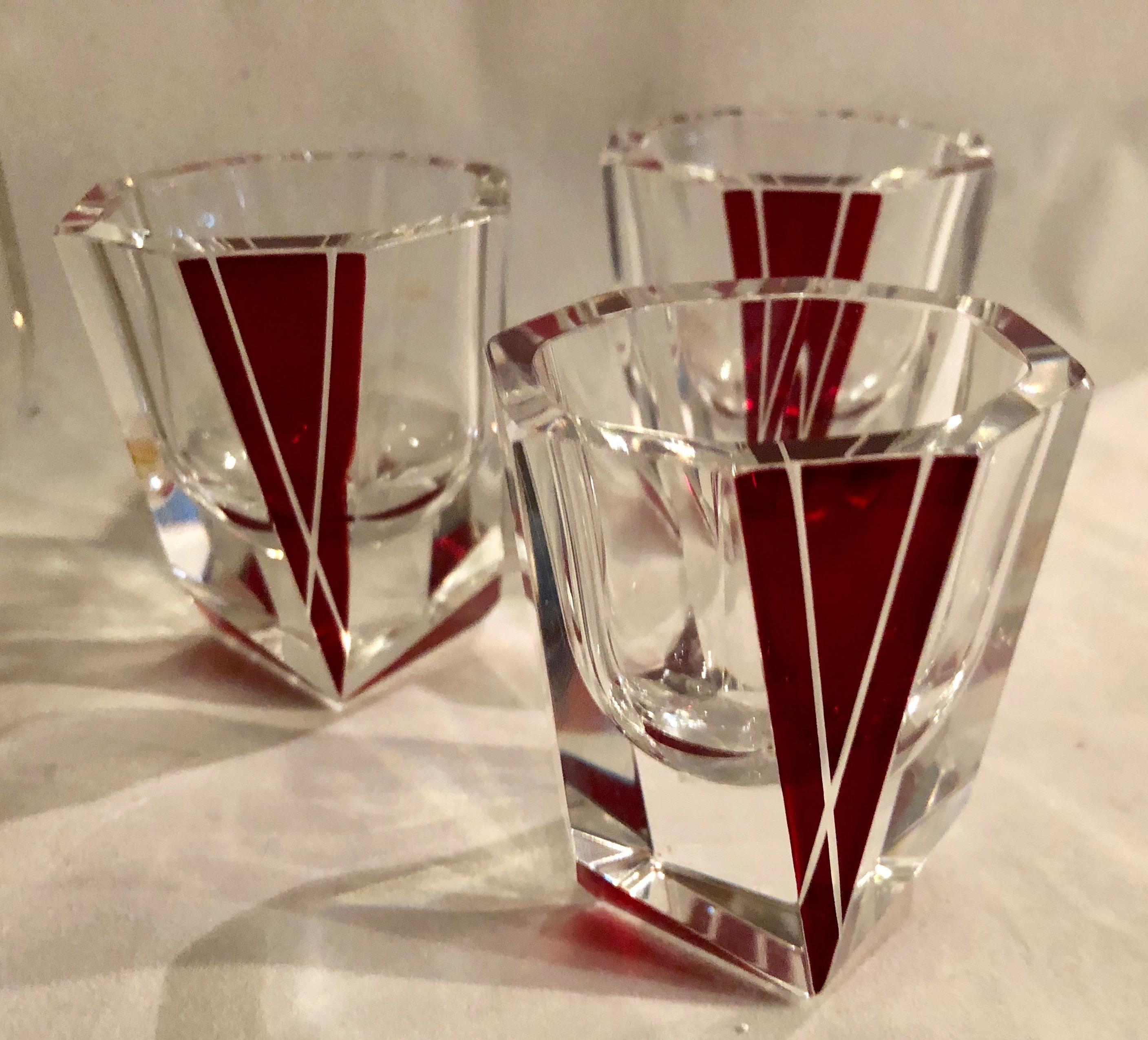 red decanter set