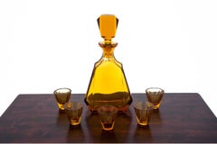 Art Deco Decanter with 5 Glasses, 1960s
