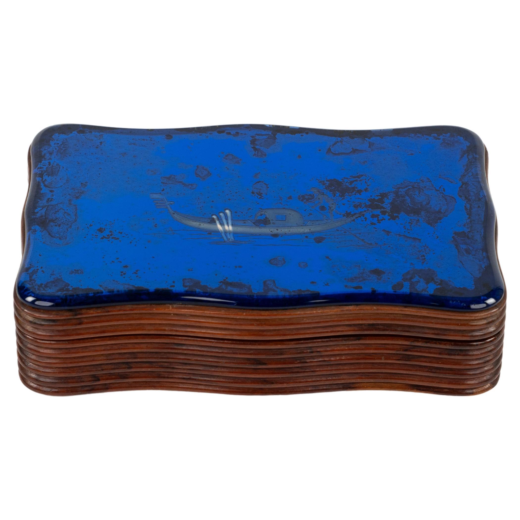 Art Deco Decorative Box Pietro Chiesa & Gio Ponti for Fontana Arte, Italy 1930s For Sale