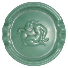 Art Deco Decorative Ceramic Plate by Gefle, Design Arthur Percy, 1930s