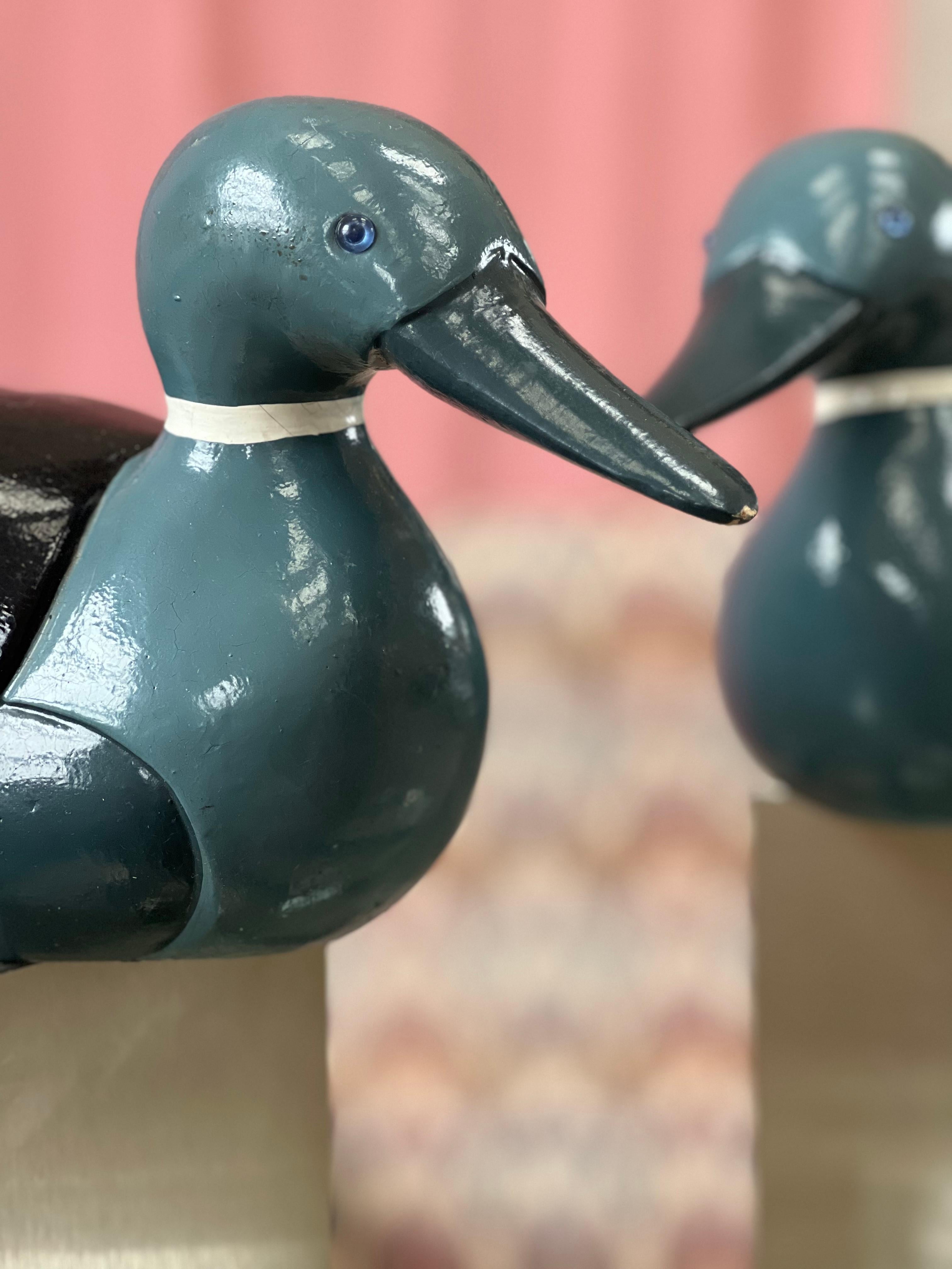 Early 20th Century Art Deco Decorative Duck Lamps For Sale