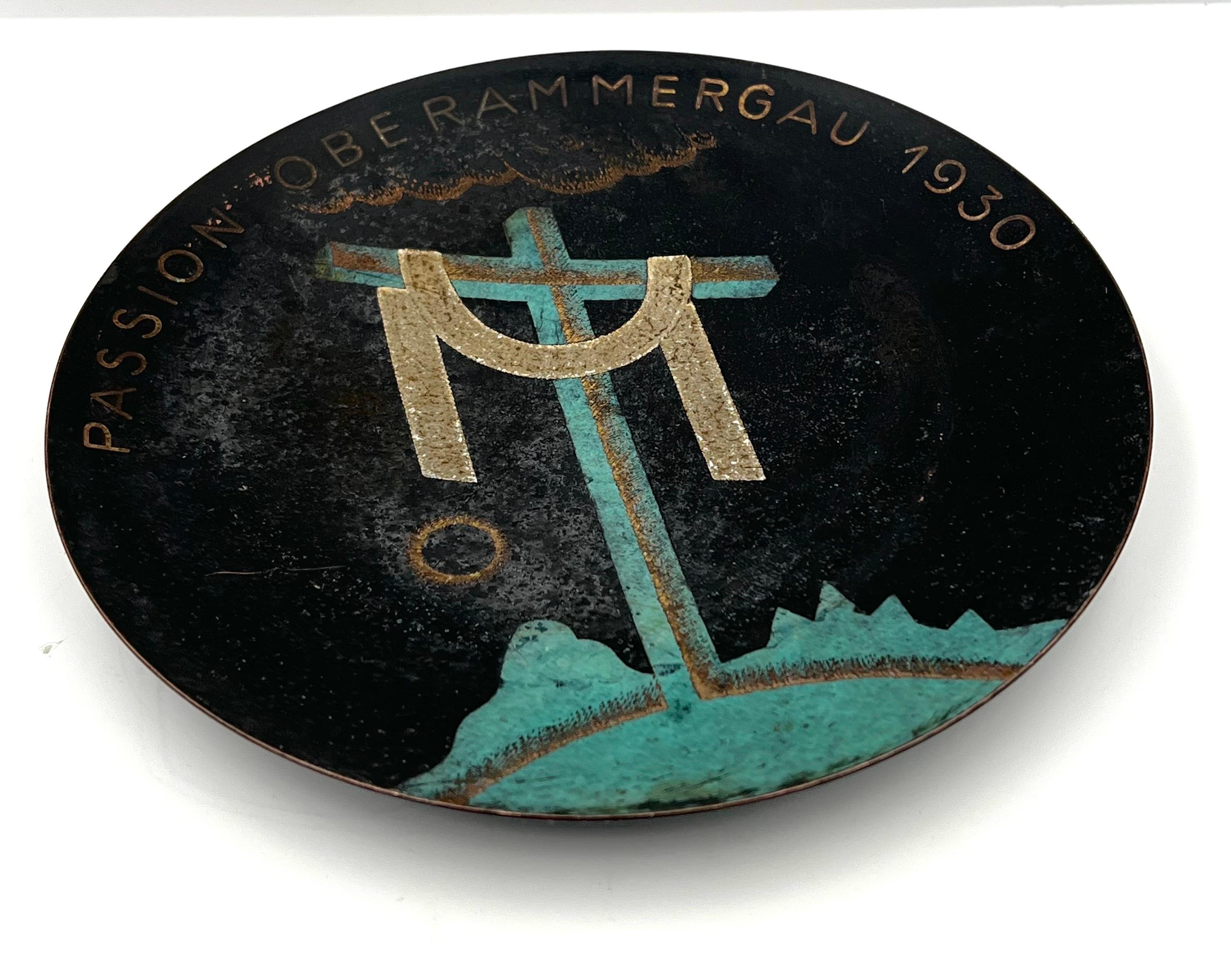 Art Deco Dekoratives seltenes Sammlerstück Leidenschaft Oberammergau 1930er Jahre im Zustand „Gut“ im Angebot in San Diego, CA