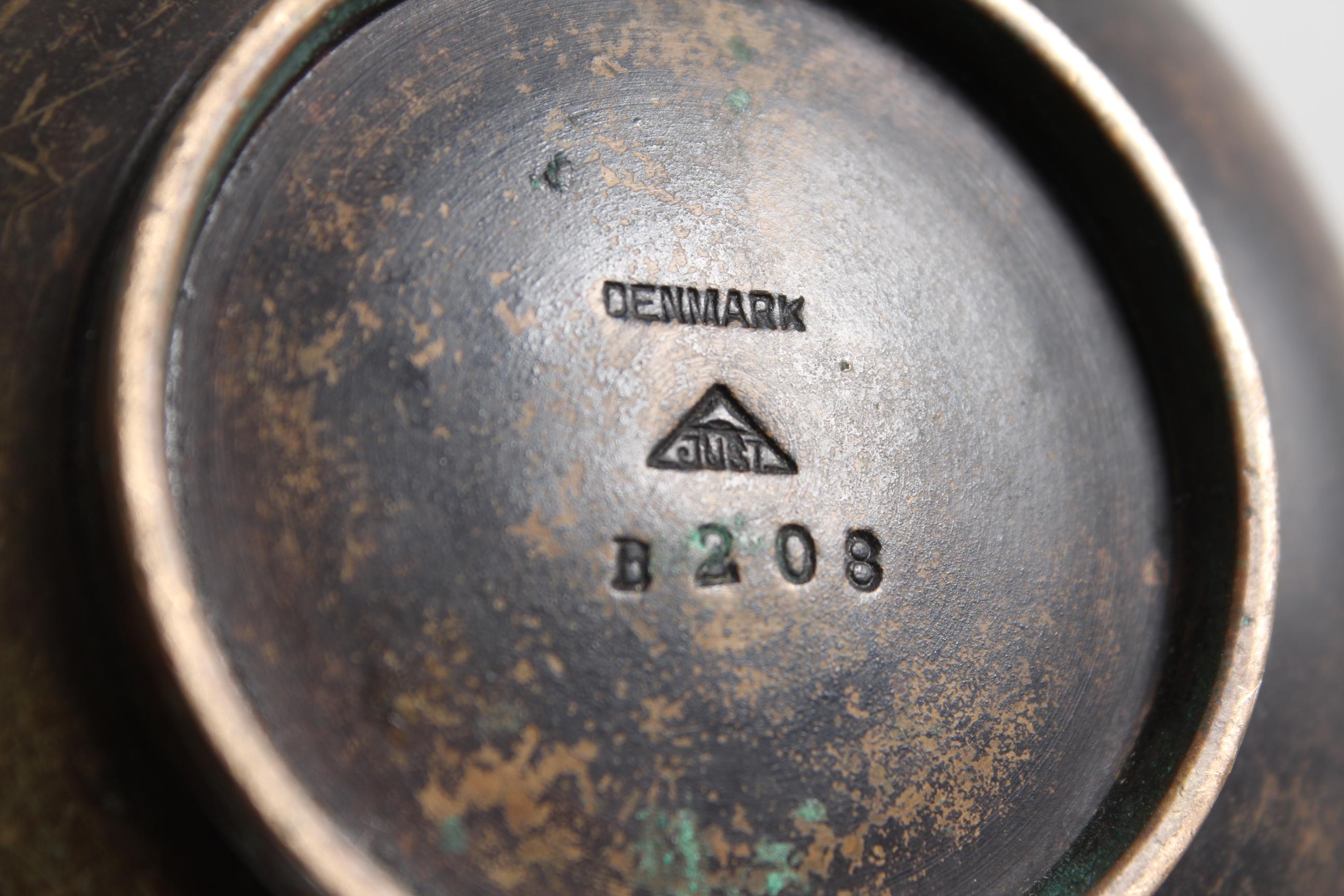 Art Deco Decorative Small Bowl Bronze by Just Andersen with Brown Patina, 1930s 2