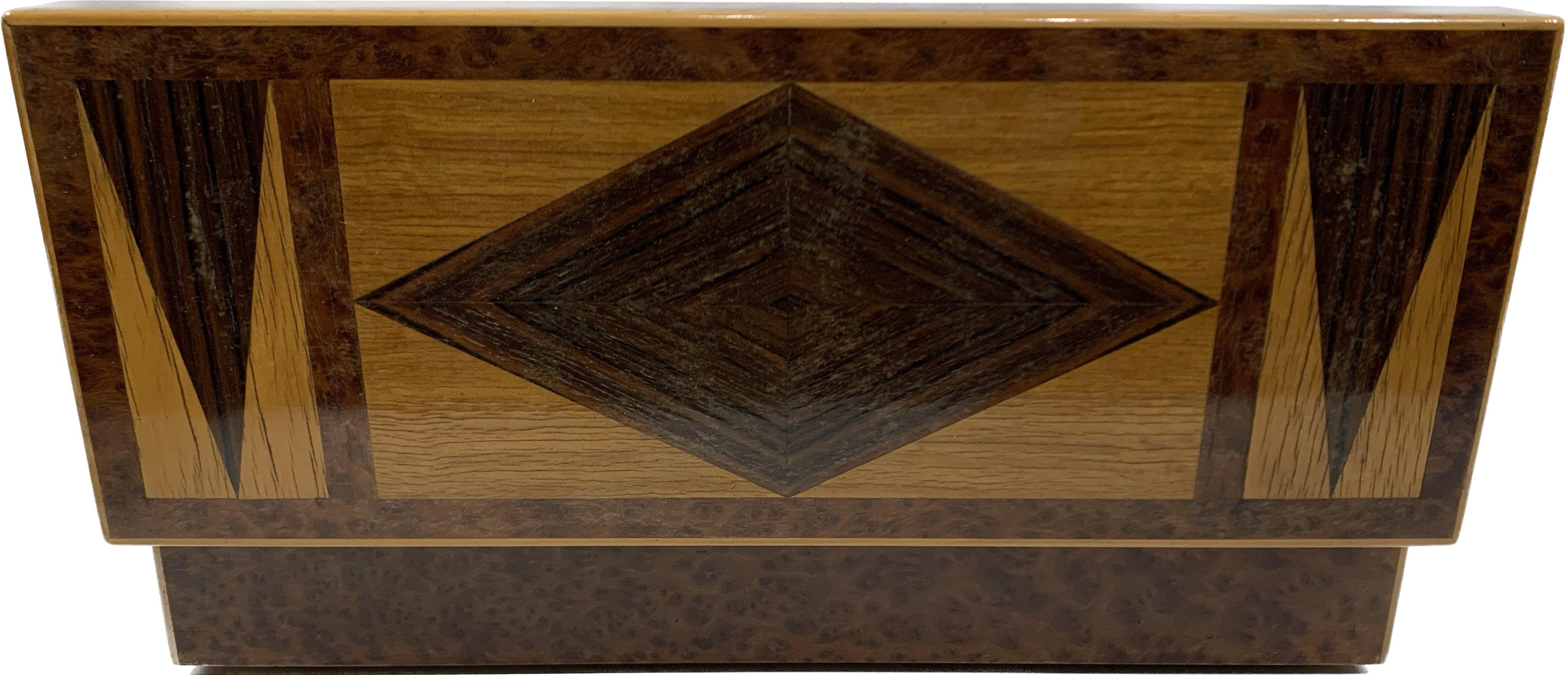 Art Deco Art Déco Decorative Wooden Box For Sale