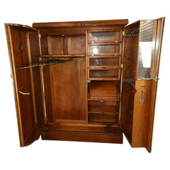 Art Deco deep door compactom gentlemen's wardrobe armoire