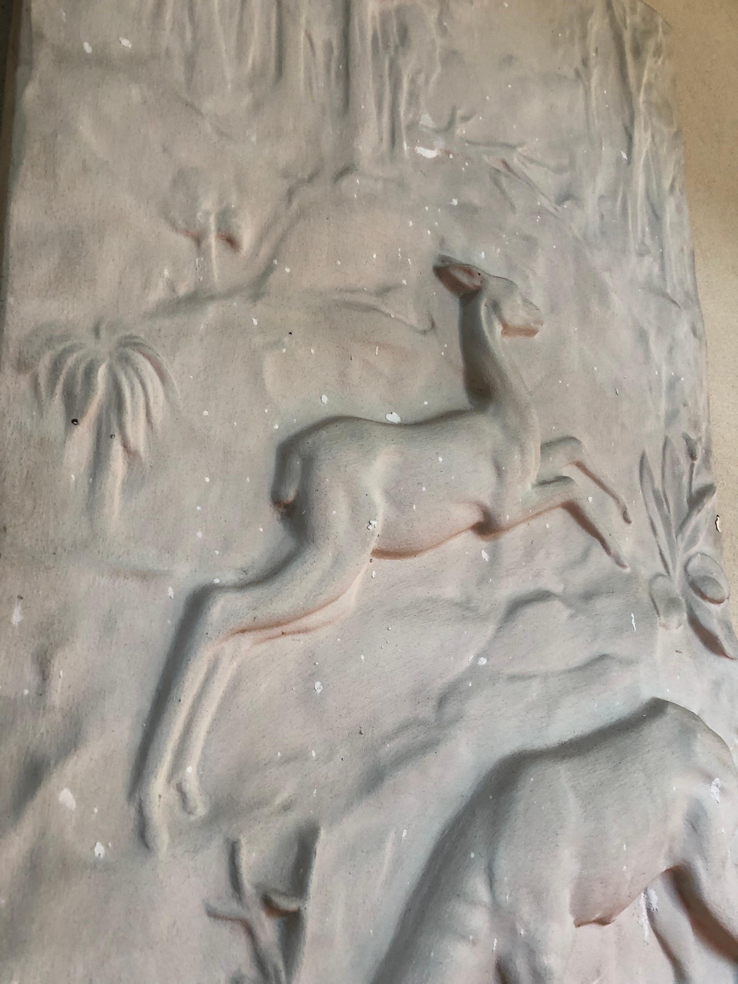 Art Deco Deer Stucco, 1930, France For Sale 4