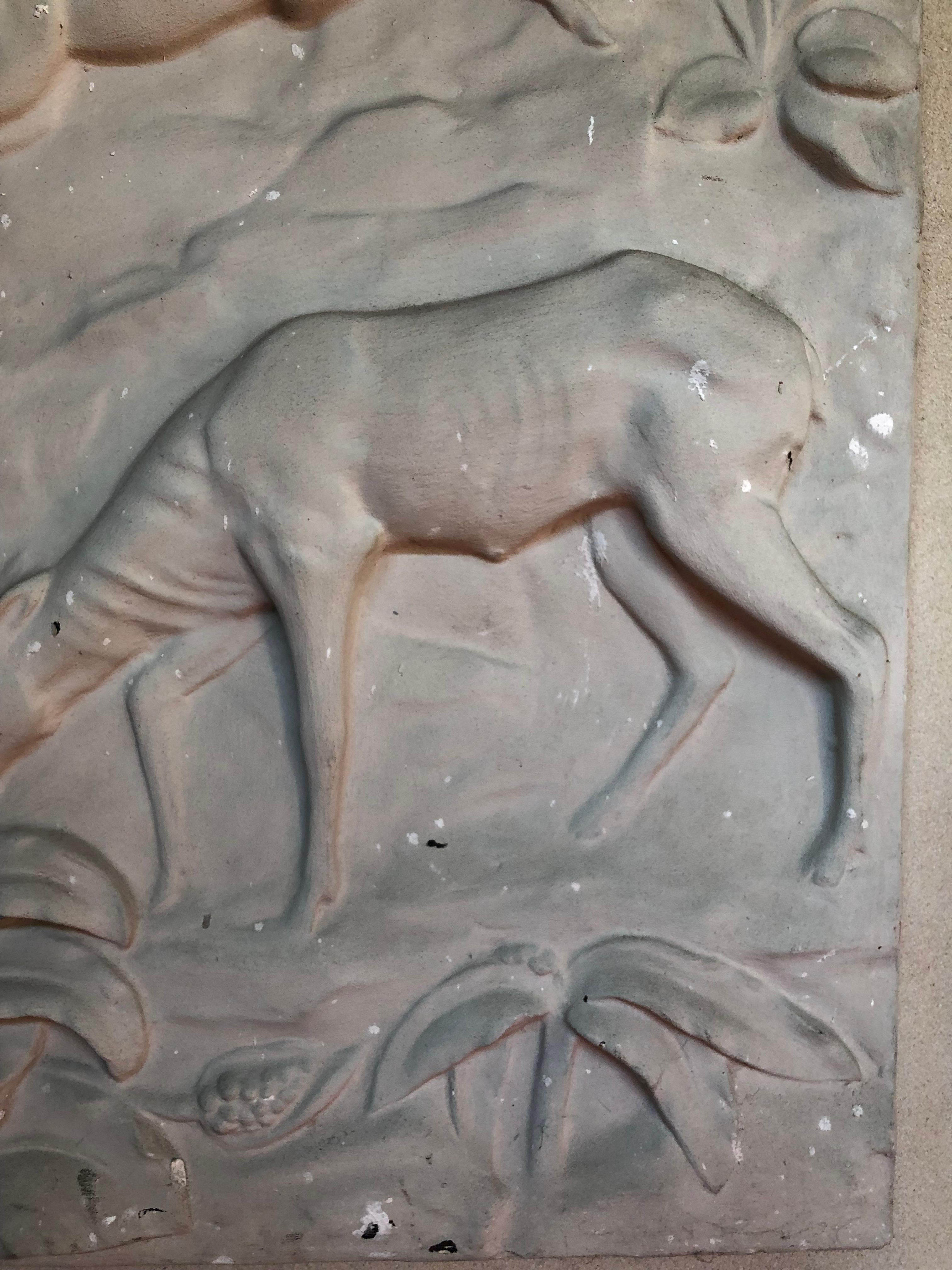 Art Deco Deer Stucco, 1930, France In Good Condition For Sale In Ciudad Autónoma Buenos Aires, C