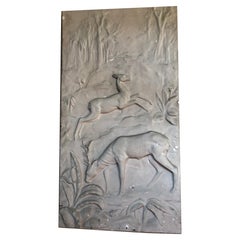 Antique Art Deco Deer Stucco, 1930, France