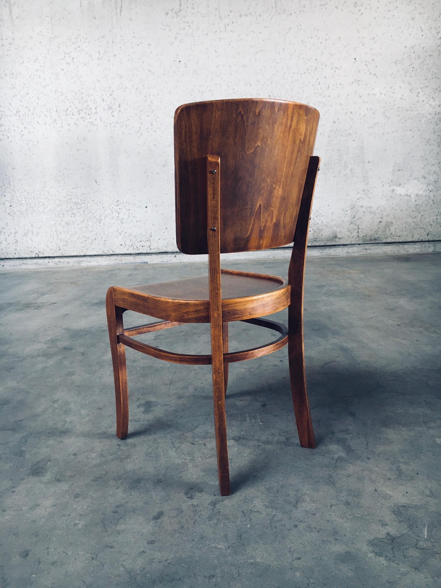 Sedie da bar e pub in stile Art Déco, Belgio, anni '40 in vendita 5