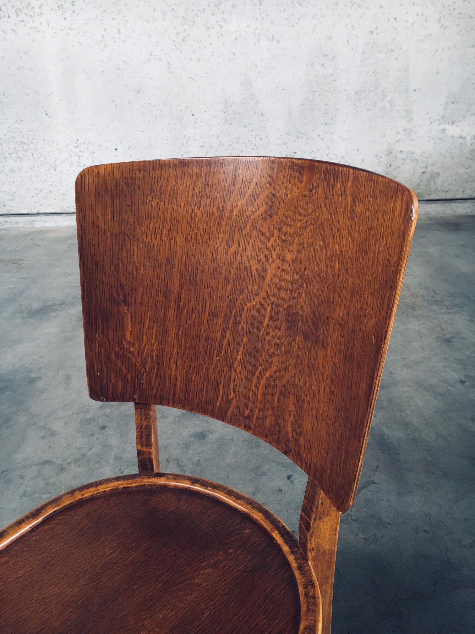 Sedie da bar e pub in stile Art Déco, Belgio, anni '40 in vendita 6