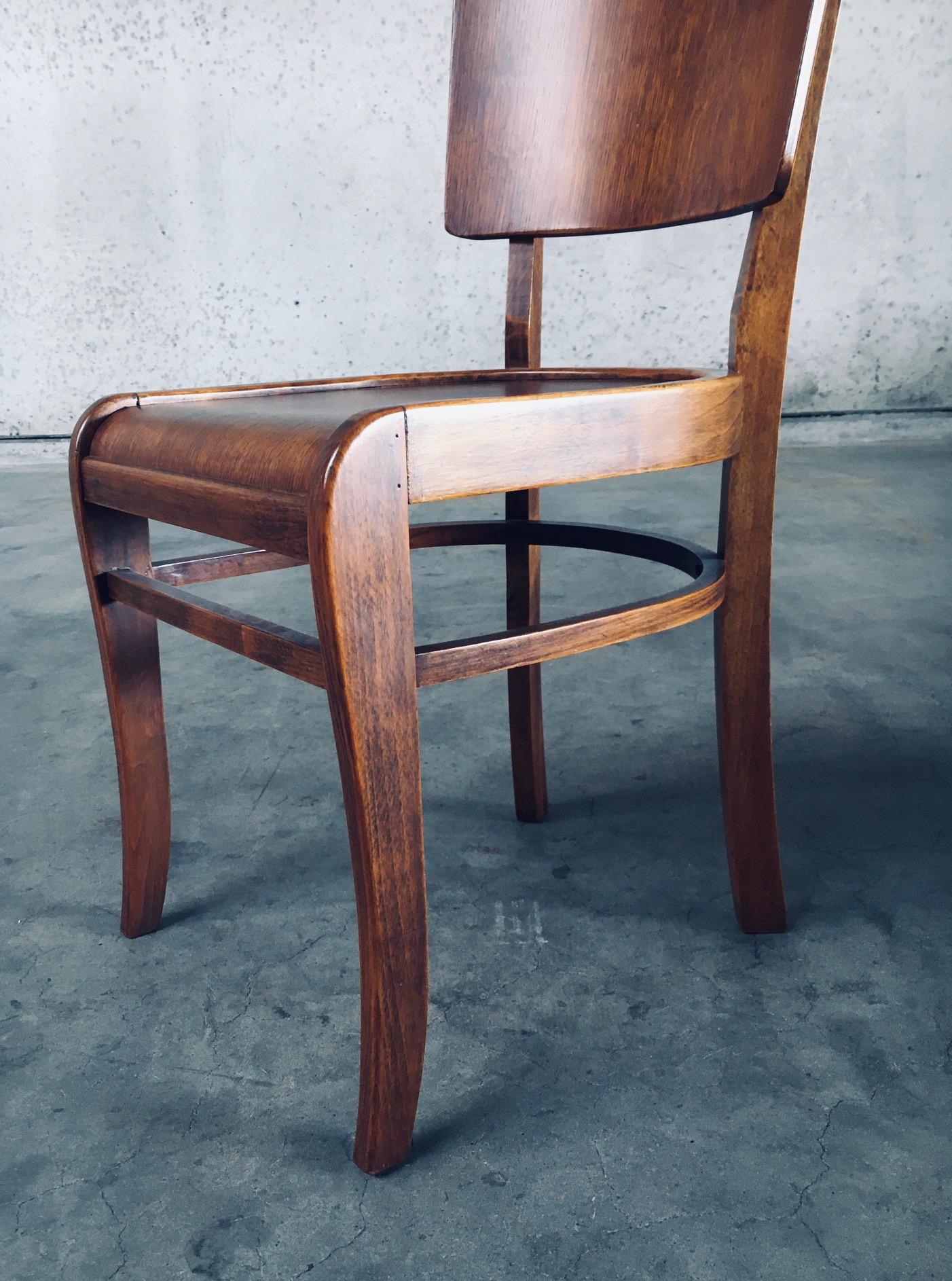 Sedie da bar e pub in stile Art Déco, Belgio, anni '40 in vendita 8