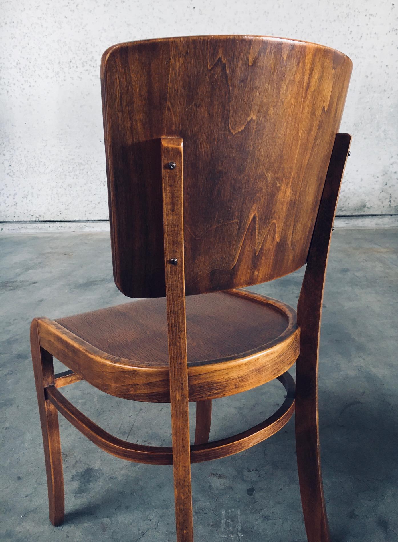 Sedie da bar e pub in stile Art Déco, Belgio, anni '40 in vendita 9
