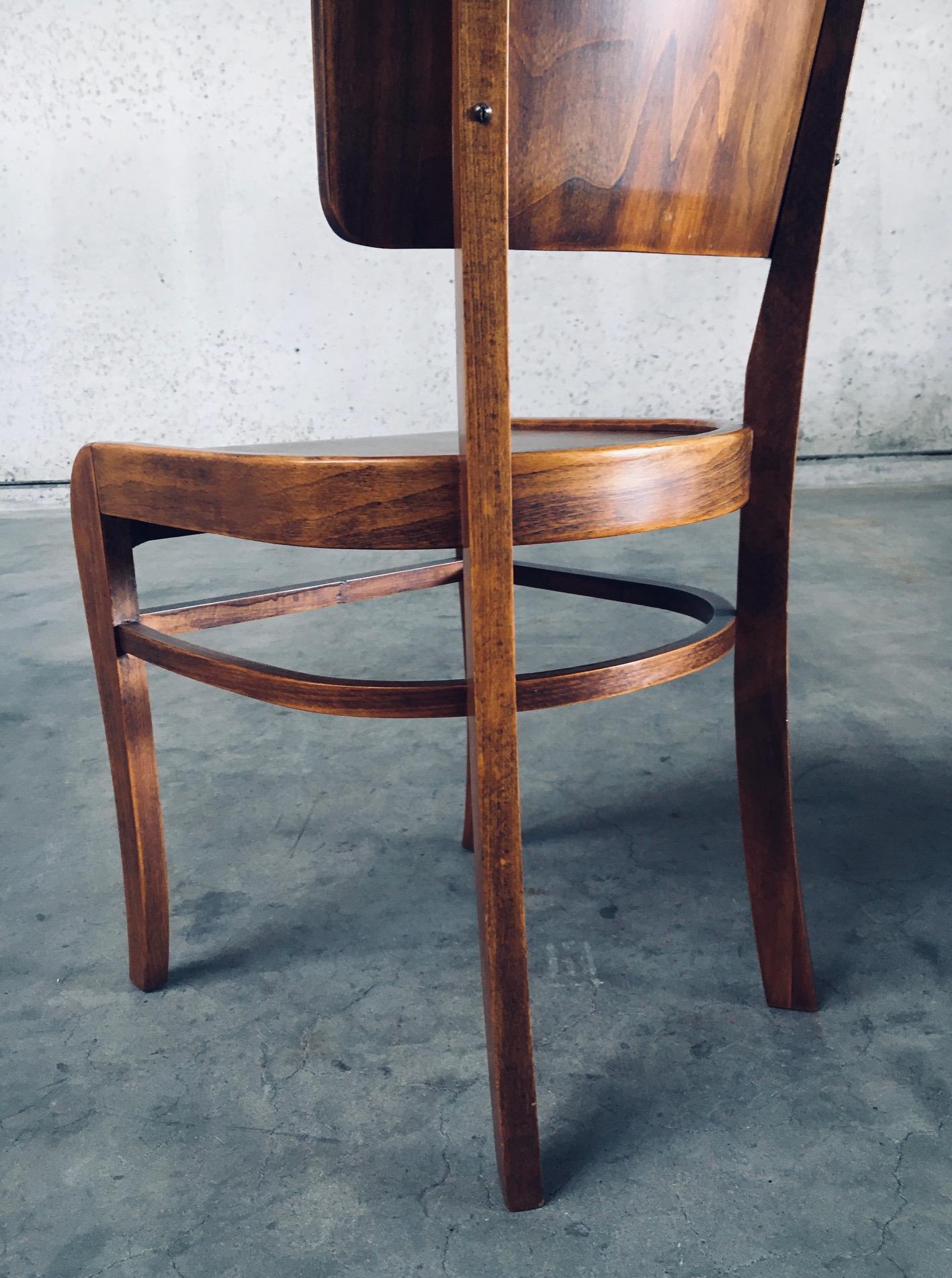 Sedie da bar e pub in stile Art Déco, Belgio, anni '40 in vendita 10