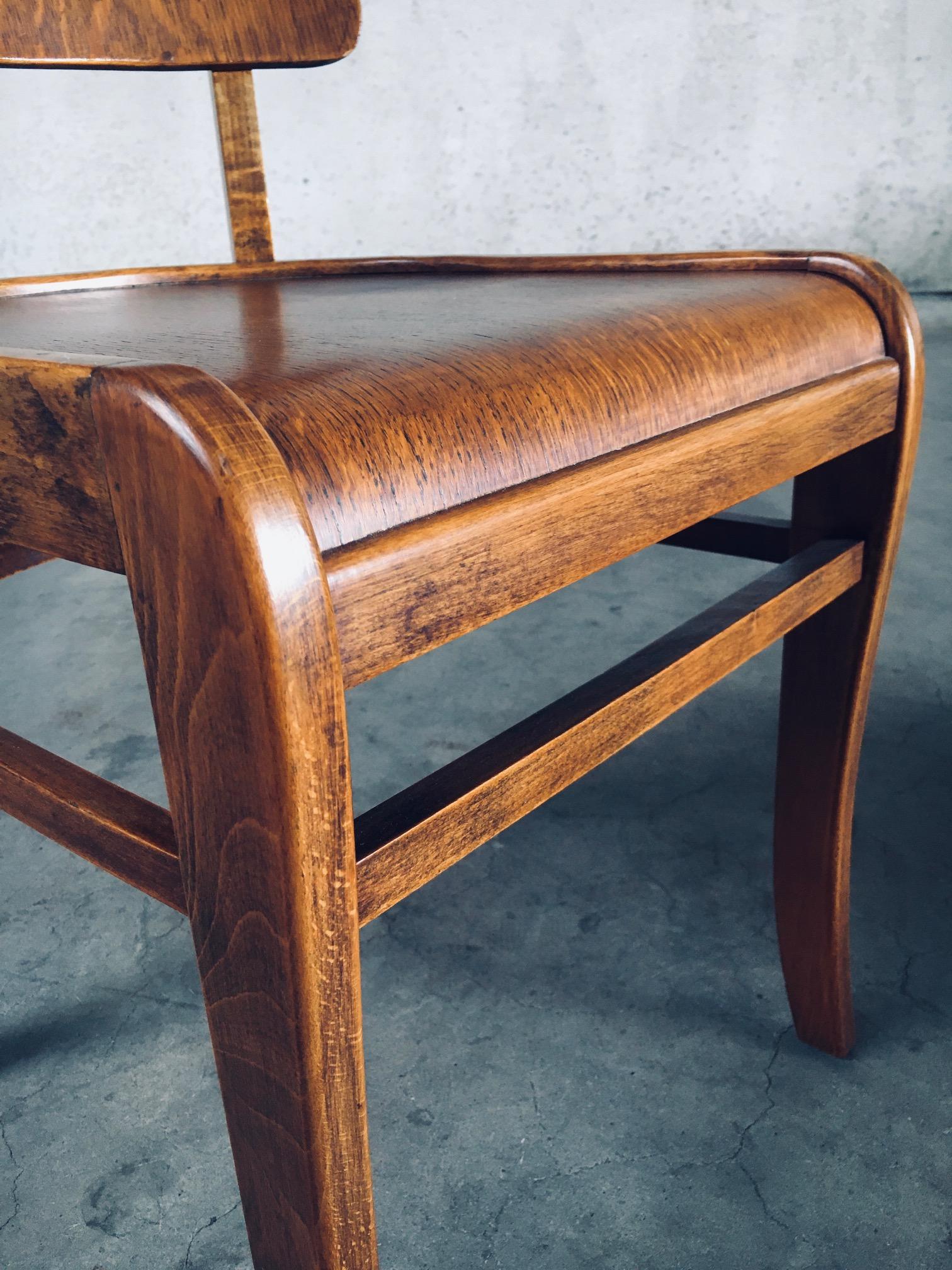 Sedie da bar e pub in stile Art Déco, Belgio, anni '40 in vendita 14