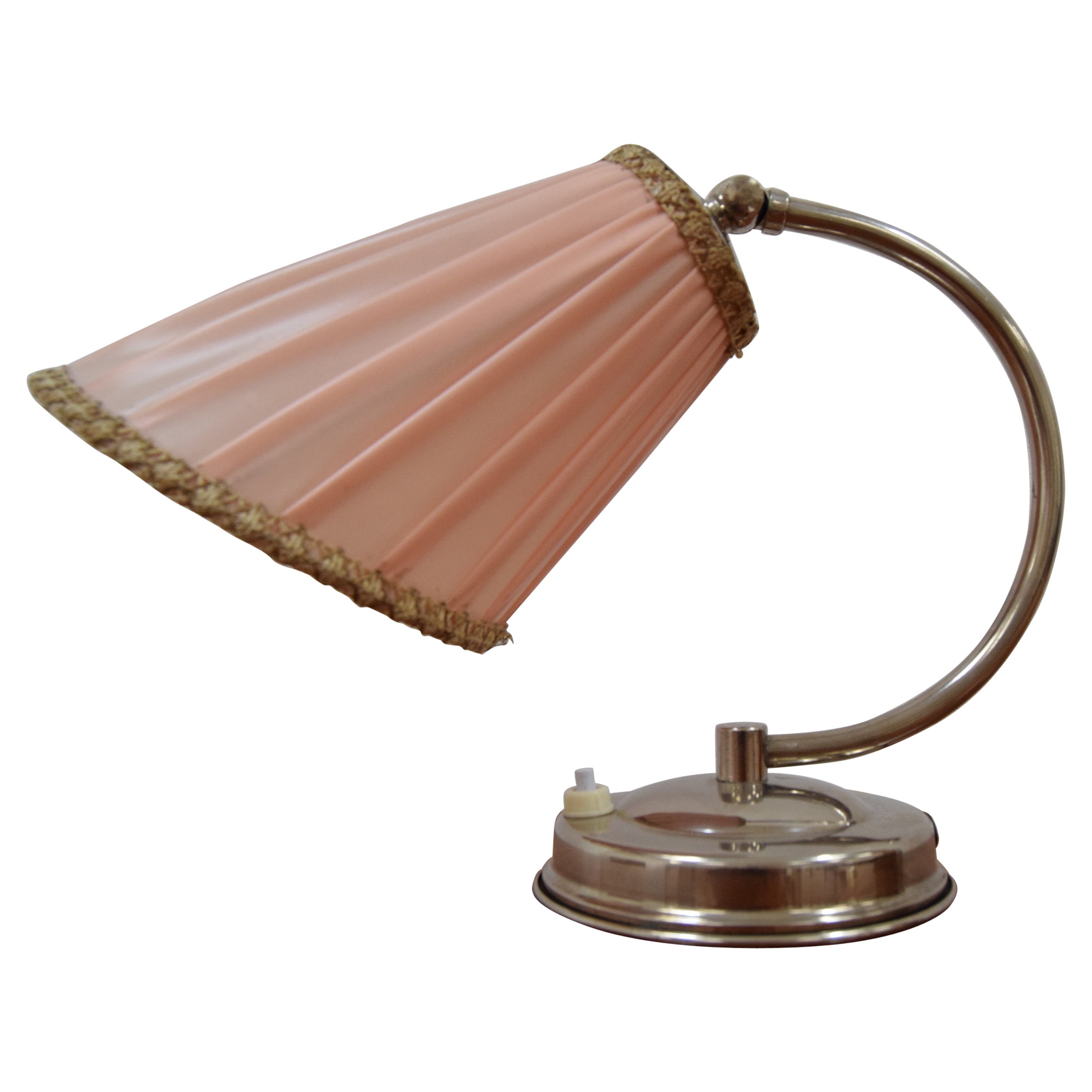 Art Deco Design Chrome Table Lamp, 1930's