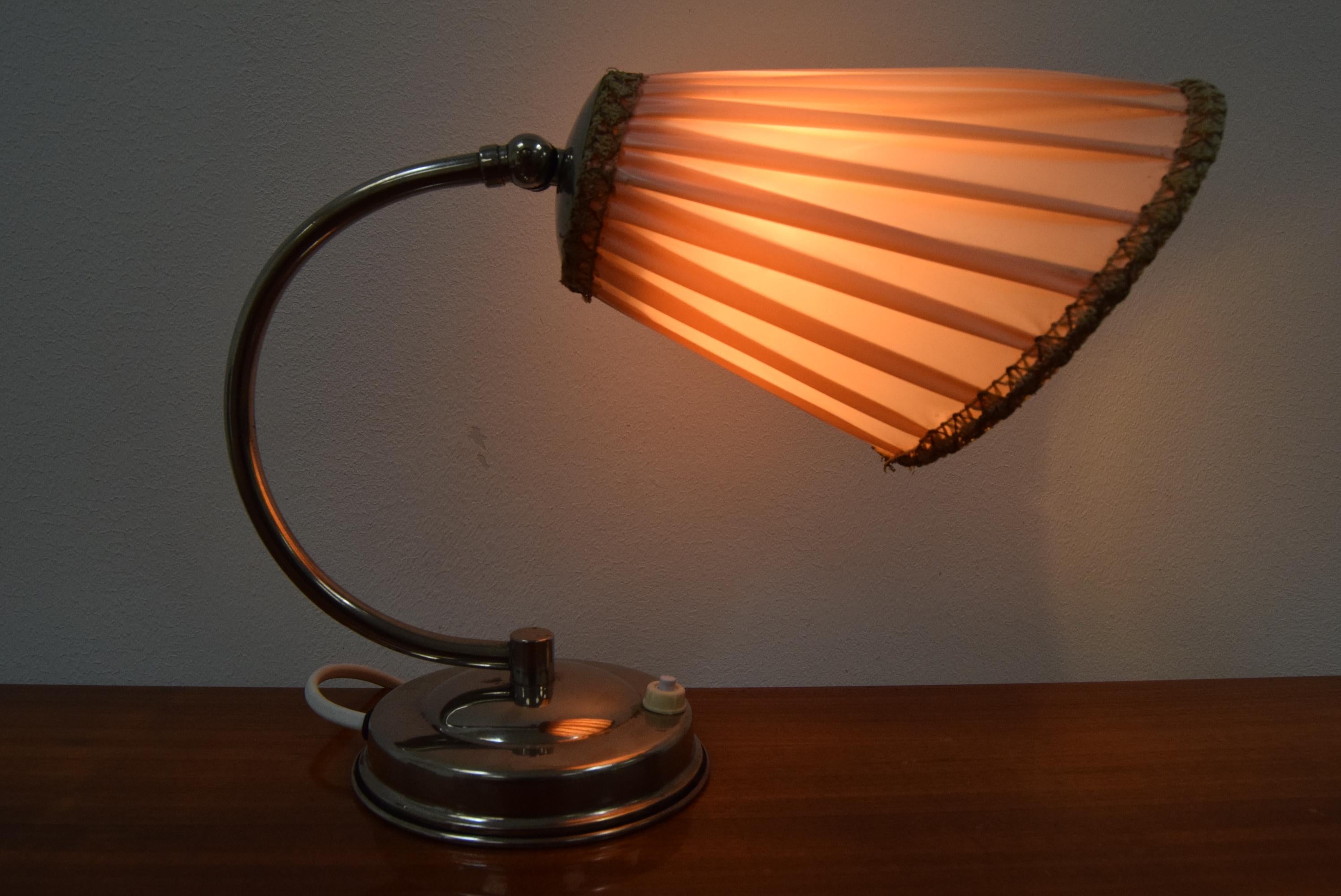 Art Deco Design Chrome Table Lamp, 1930's For Sale 9