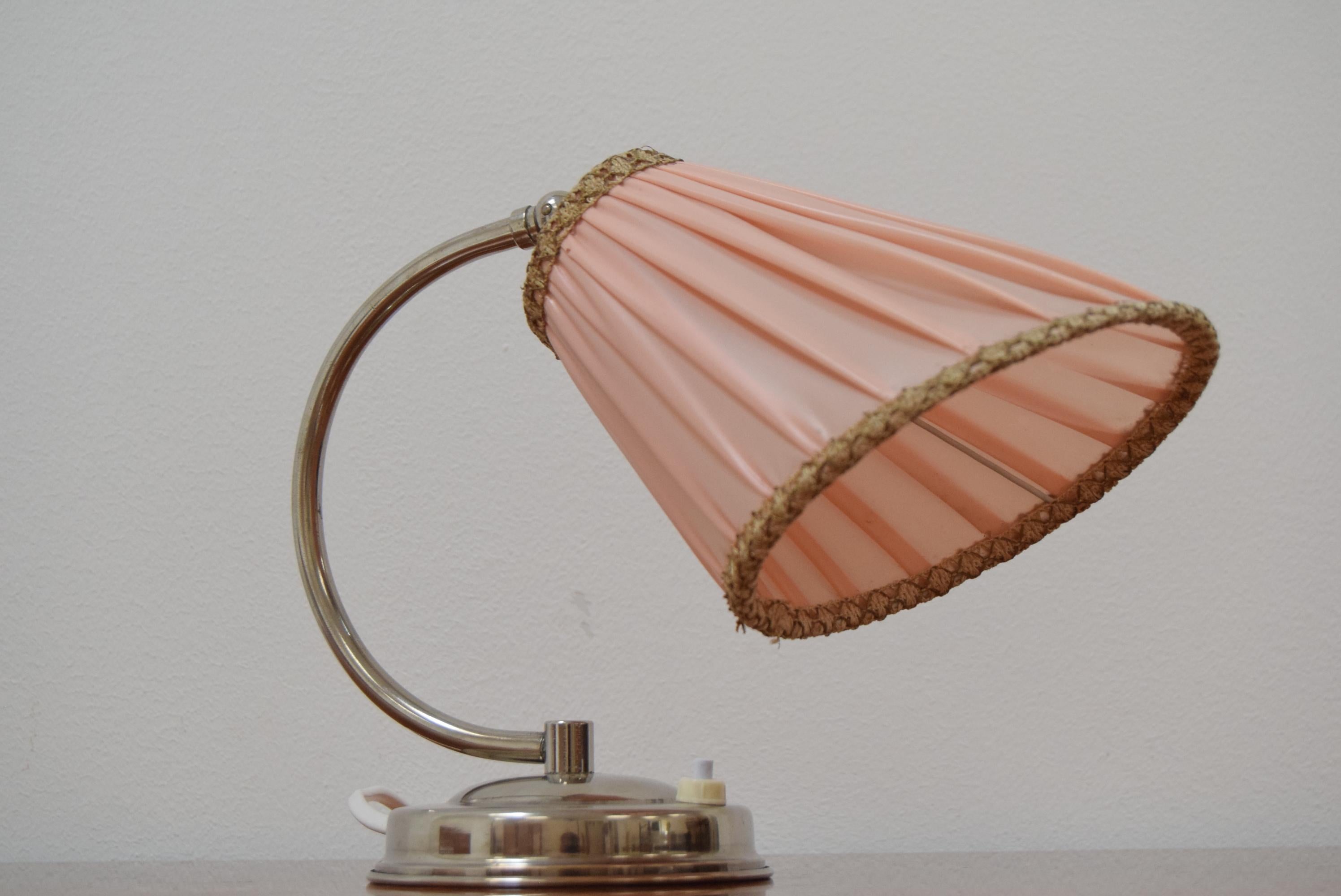 Mid-20th Century Art Deco Design Chrome Table Lamp, 1930's For Sale