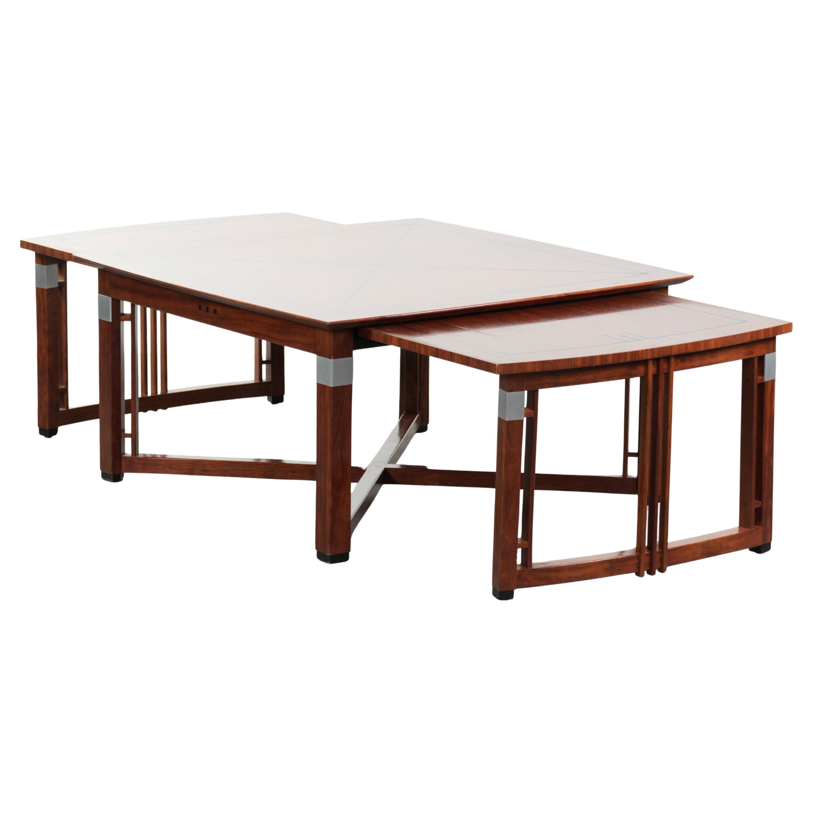 Art Deco design coffee table with extendable parts