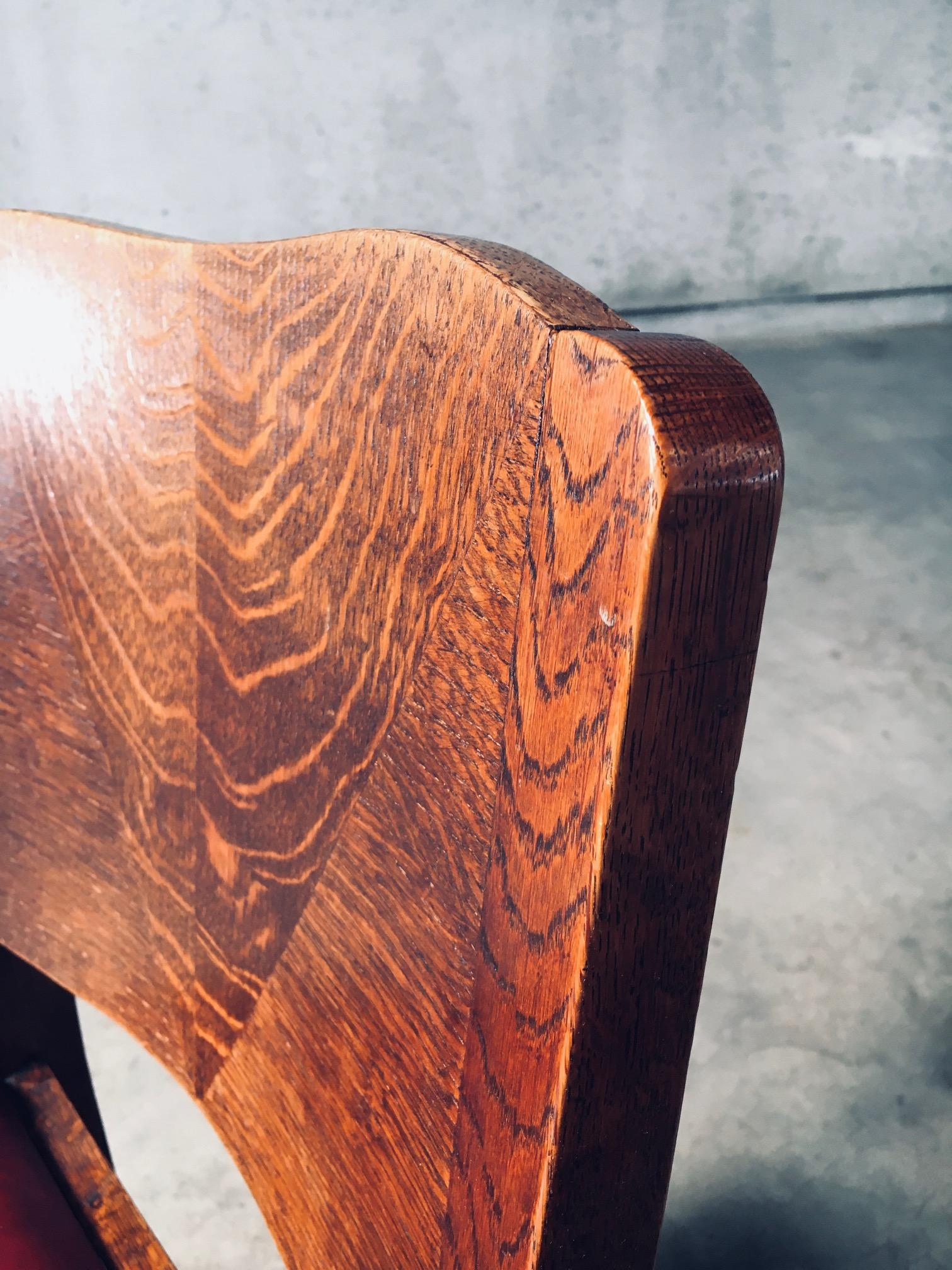 Set di sedie da pranzo Art Deco Design, Belgio, anni '20 in vendita 10
