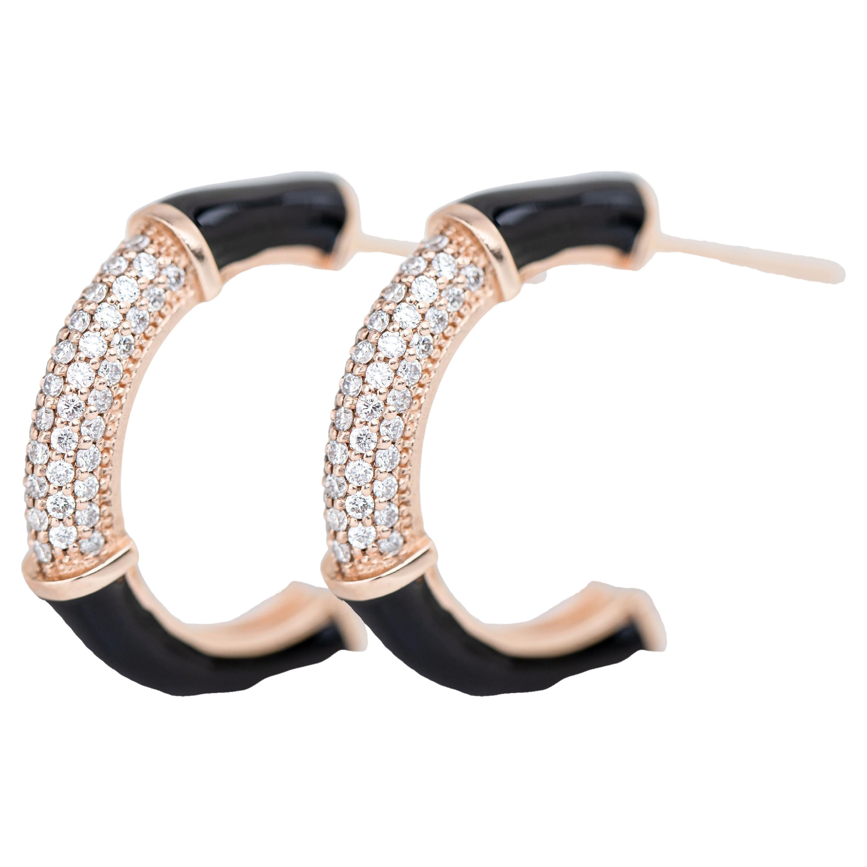 Gold-Ohrring im Art-Déco-Stil mit Diamantstein, Bumble-Farben-Ohrring im Angebot