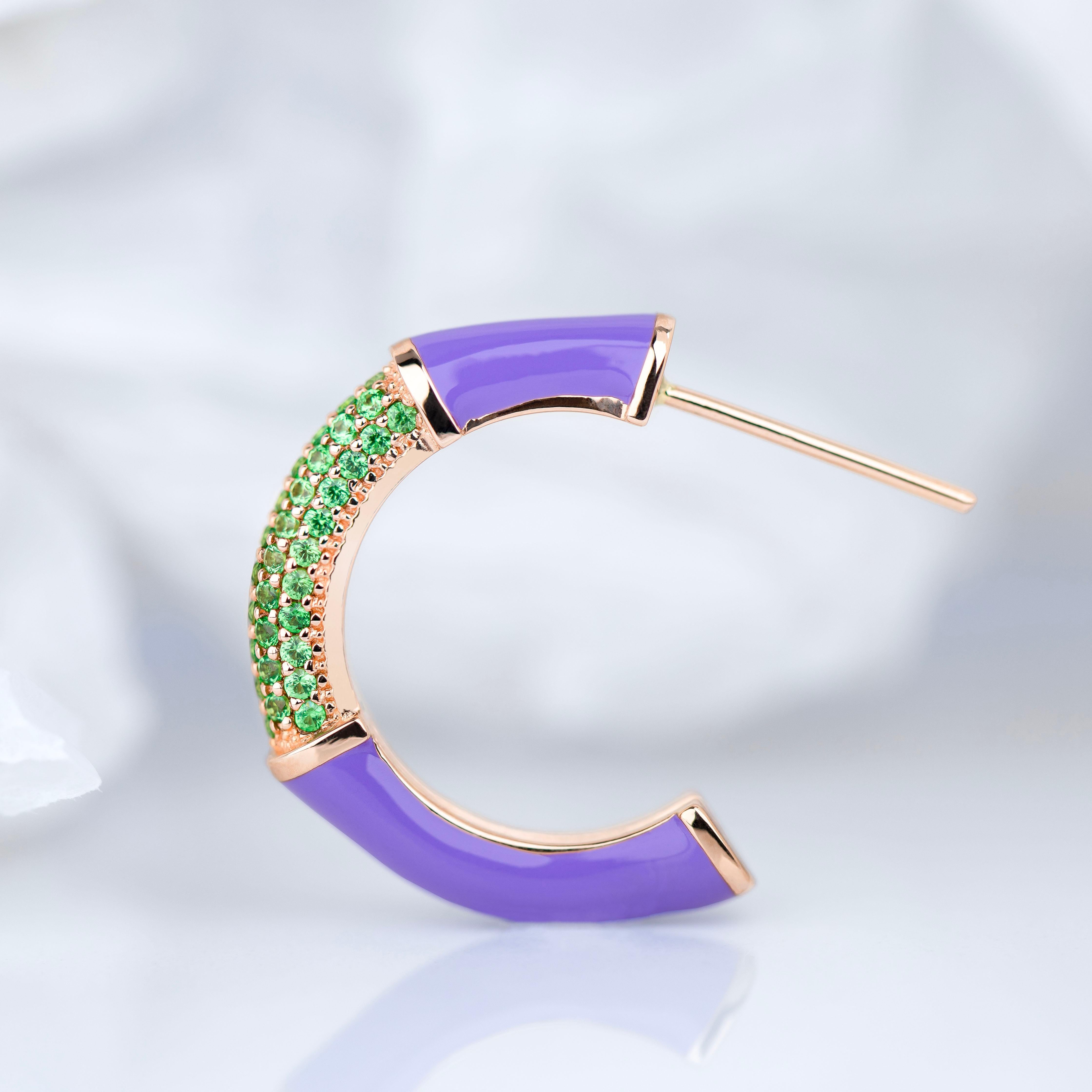 Art Deco Style Gold Earring with Tsavorite Stone, Bumble Colors Earring
This ring was made with quality materials and excellent handwork. I guarantee the quality assurance of my handwork and materials. It is vital for me that you are totally happy