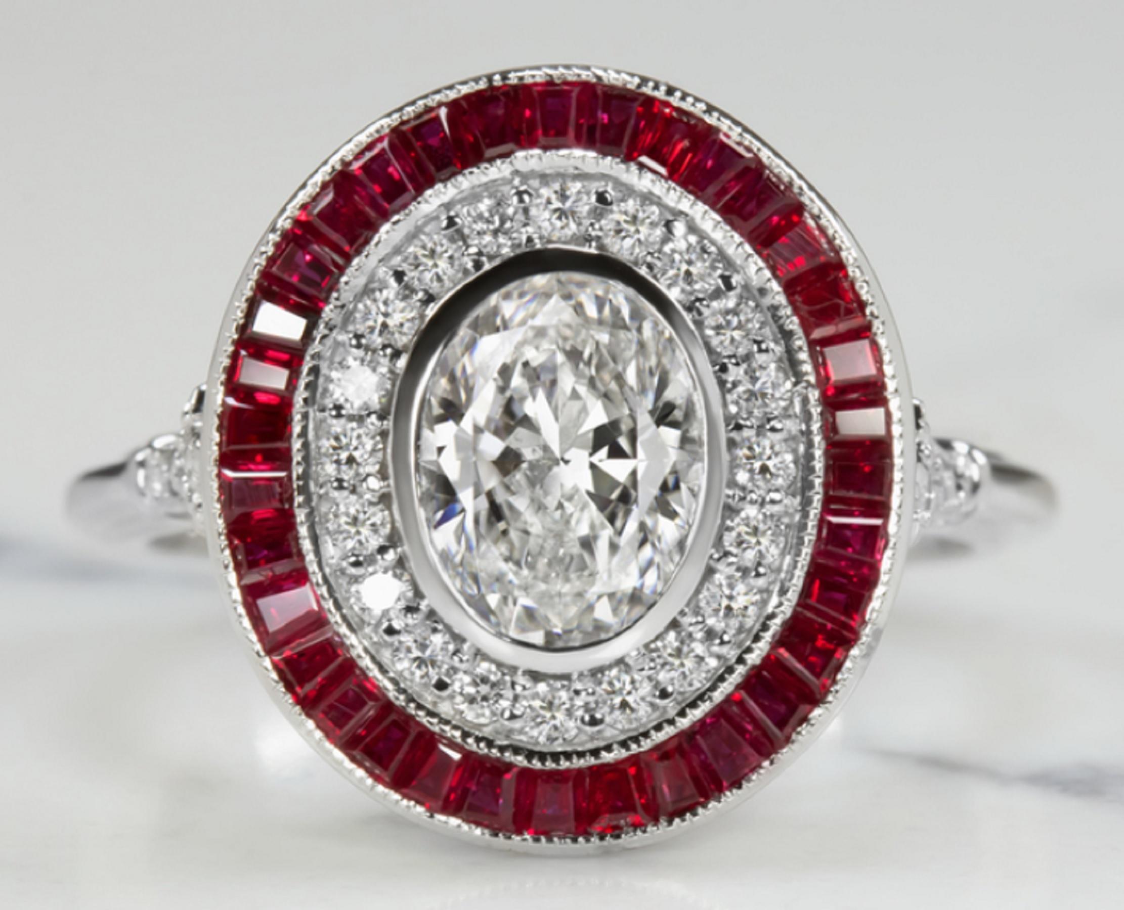 1.75 carat oval diamond ring