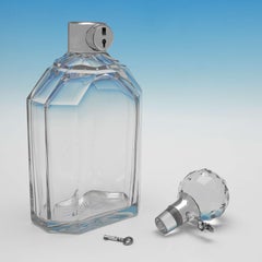 Art Deco Design - Locking Decanter by Hukin & Heath - Made in 1923