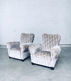 Art Deco Design Lounge Arm Chair set, Belgium 1940's