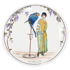 Porzellanteller im Art-déco-Design, Vintage-Sammlerstück Villeroy und Boch 1900