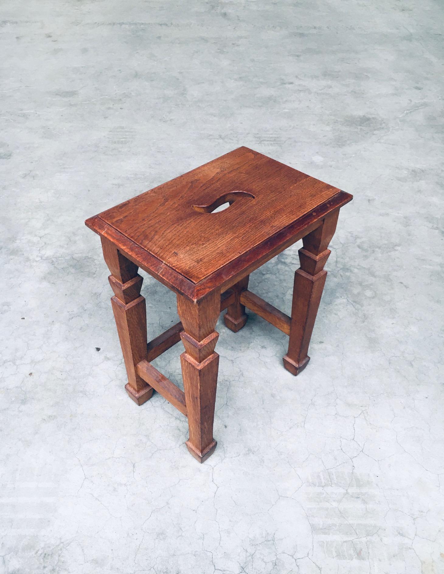 Art Deco Design S Handle Stool set, Netherlands 1930's For Sale 3