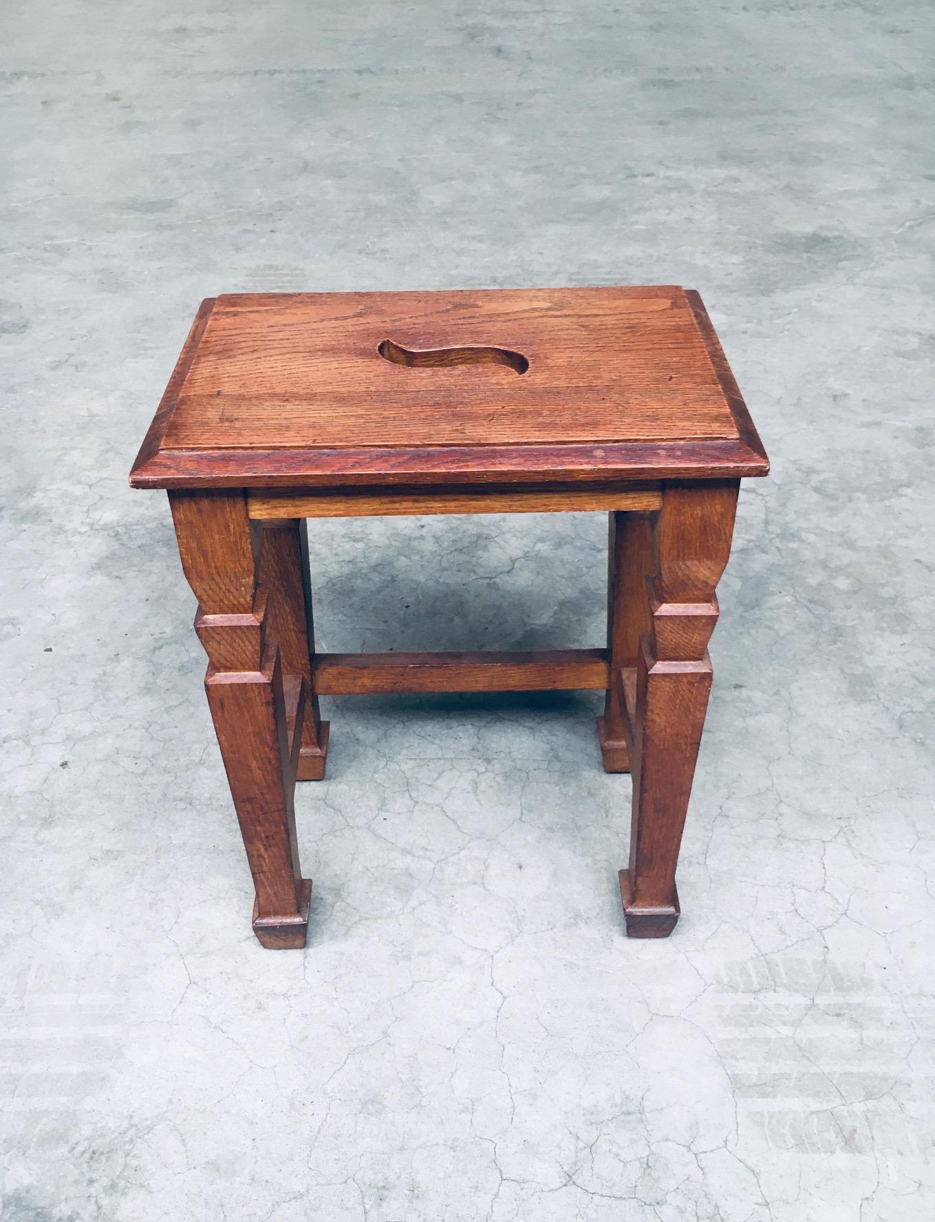 Art Deco Design S Handle Stool set, Netherlands 1930's For Sale 5