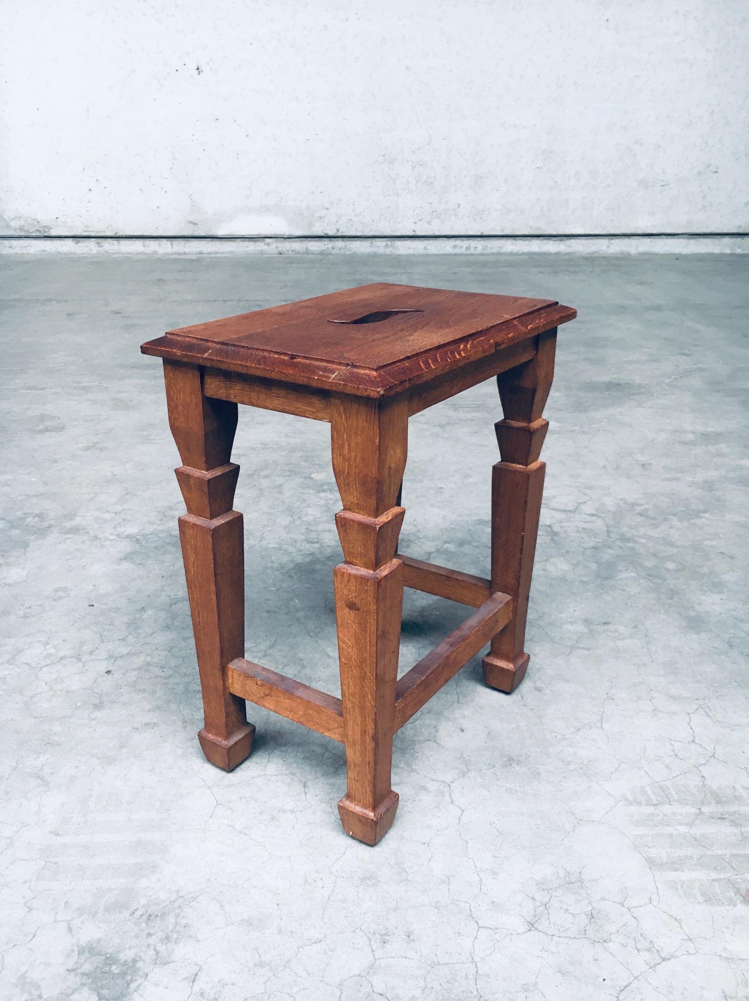 Art Deco Design S Handle Stool set, Netherlands 1930's For Sale 6