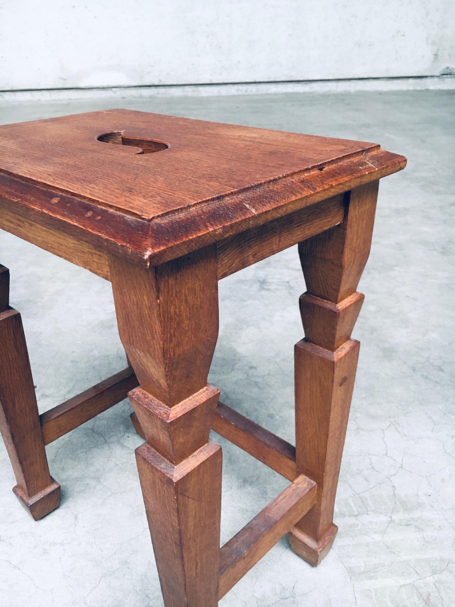 Art Deco Design S Handle Stool set, Netherlands 1930's For Sale 7