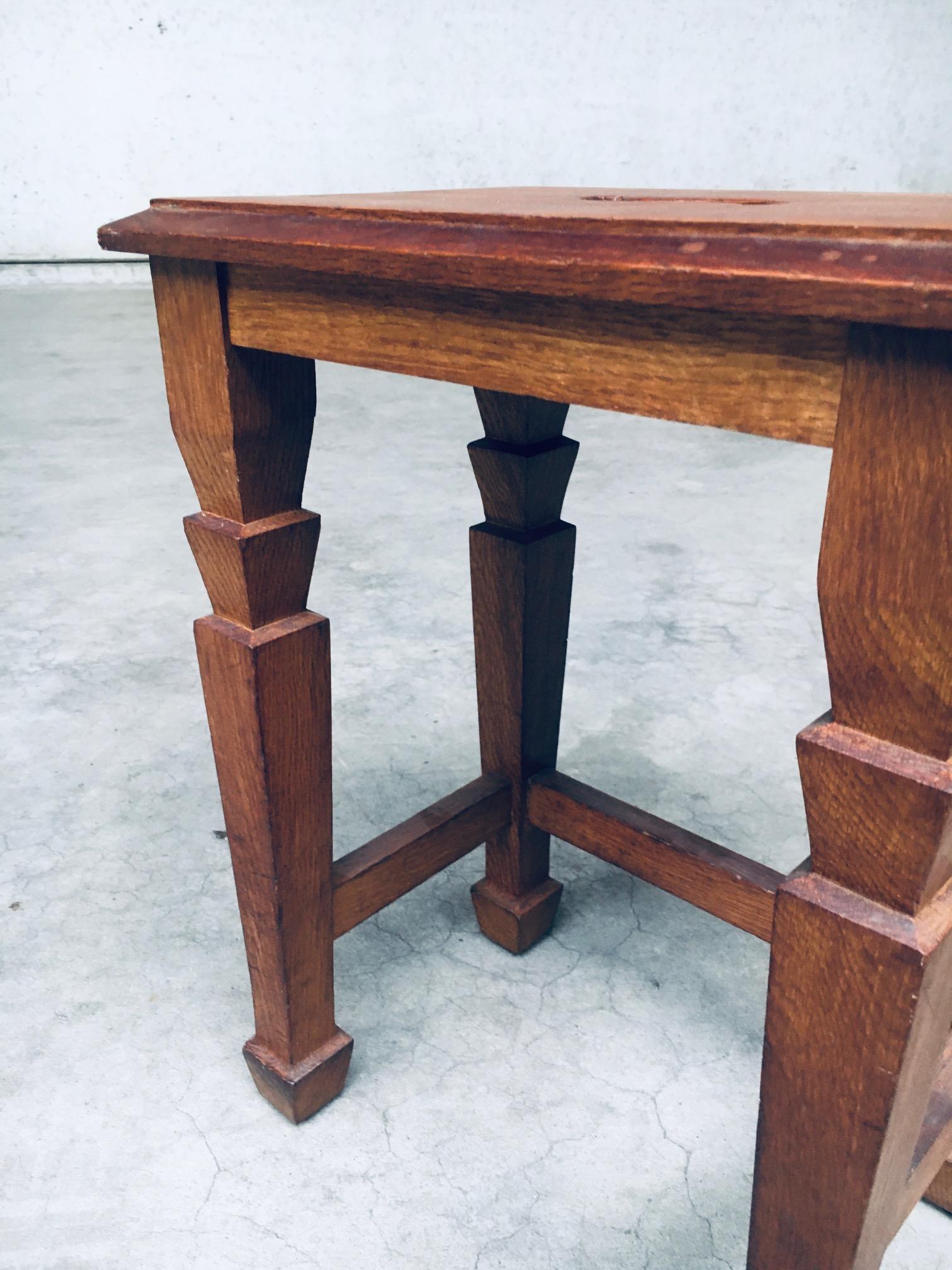 Art Deco Design S Handle Stool set, Netherlands 1930's For Sale 8