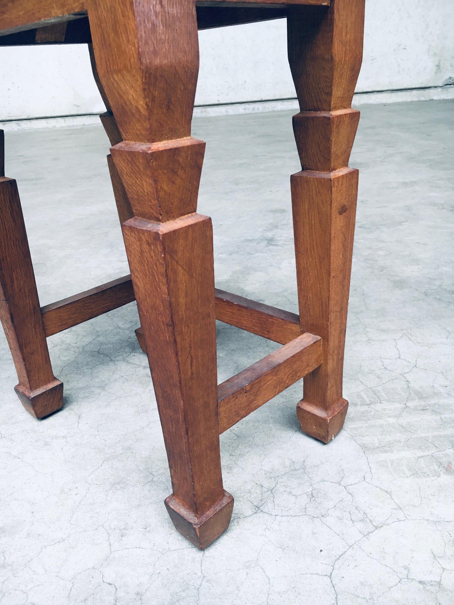 Art Deco Design S Handle Stool set, Netherlands 1930's For Sale 9