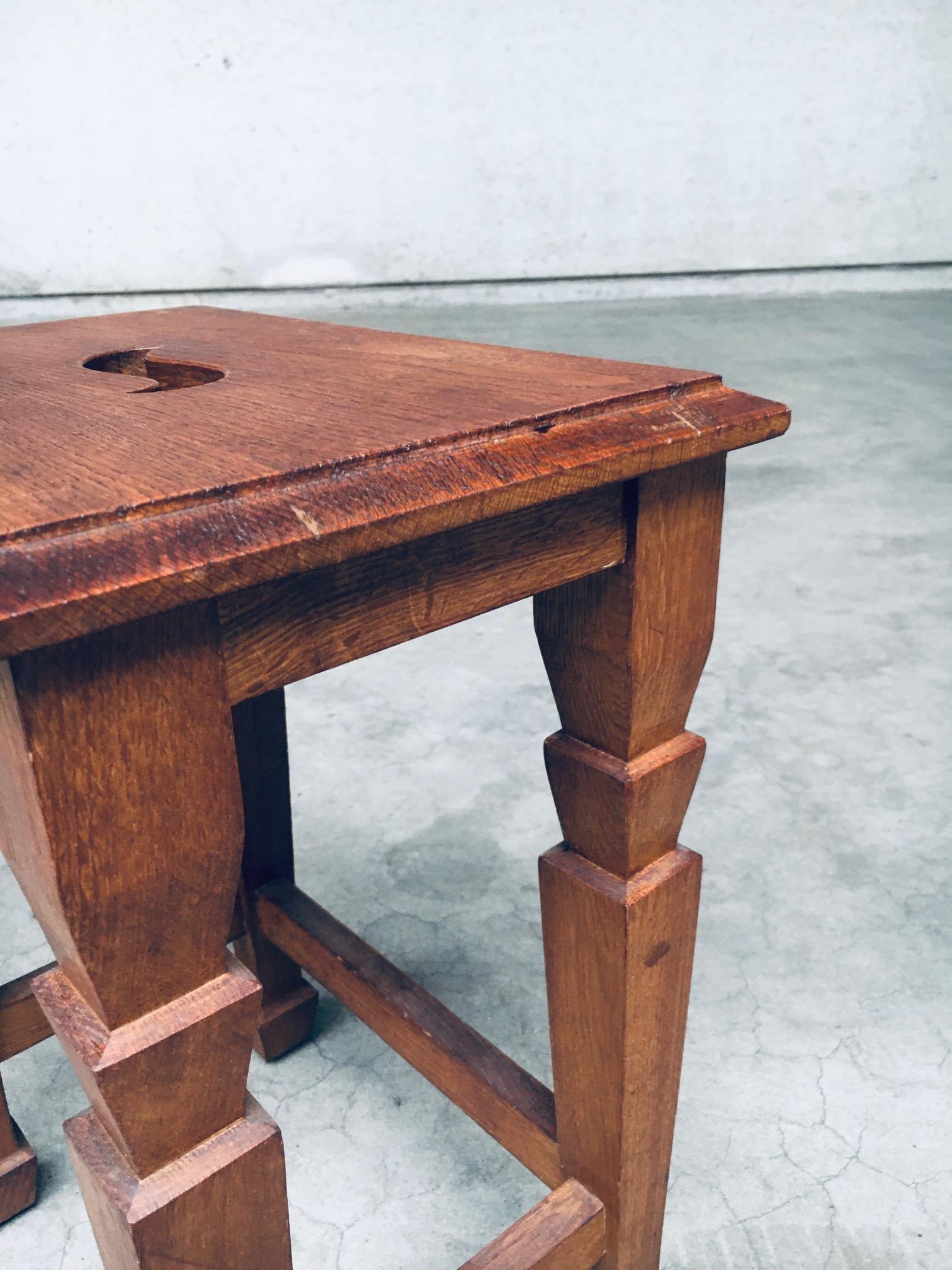 Art Deco Design S Handle Stool set, Netherlands 1930's For Sale 10